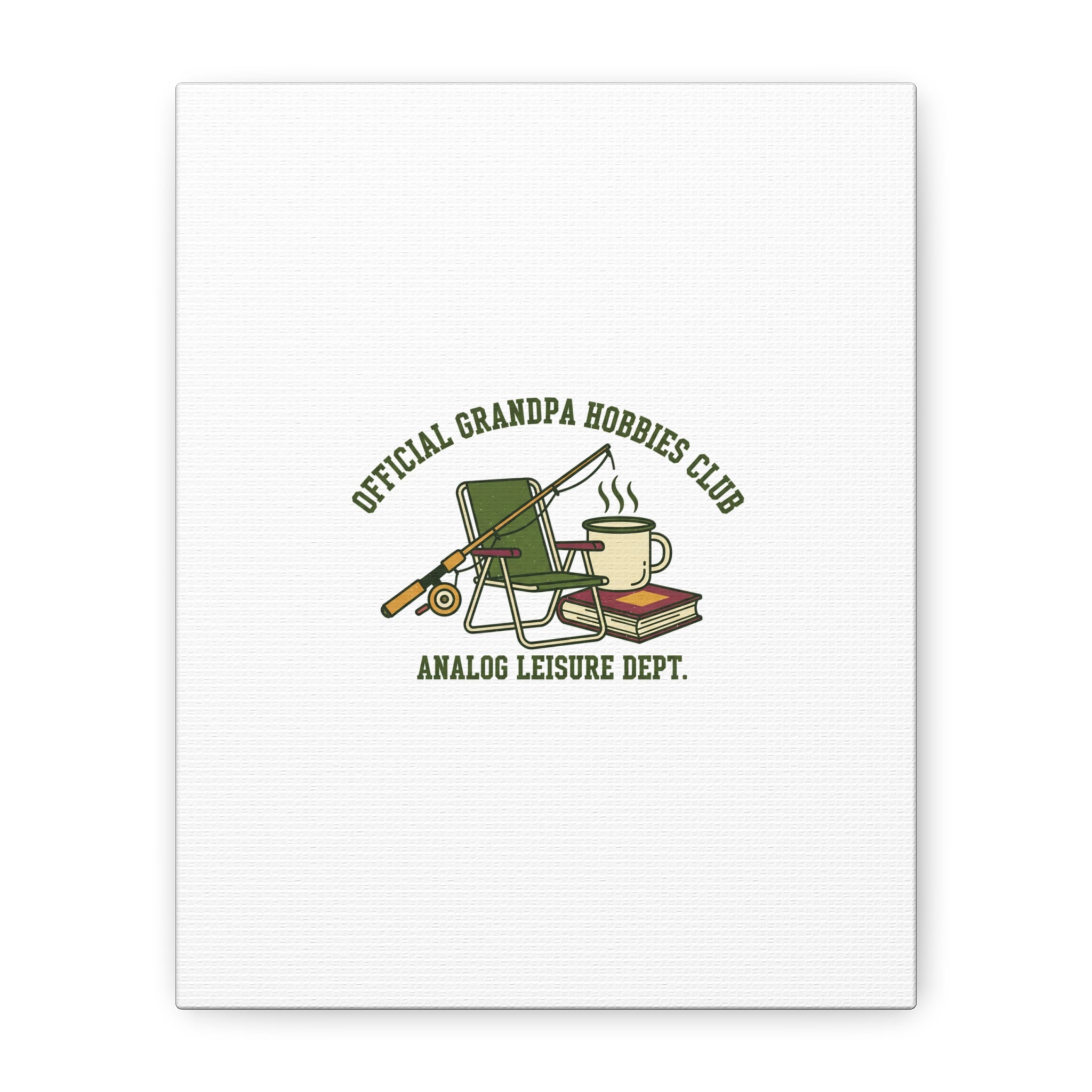 Analog Leisure Dept. Fishing Graphic Canvas | Grandpa Core, Retro Wildlife