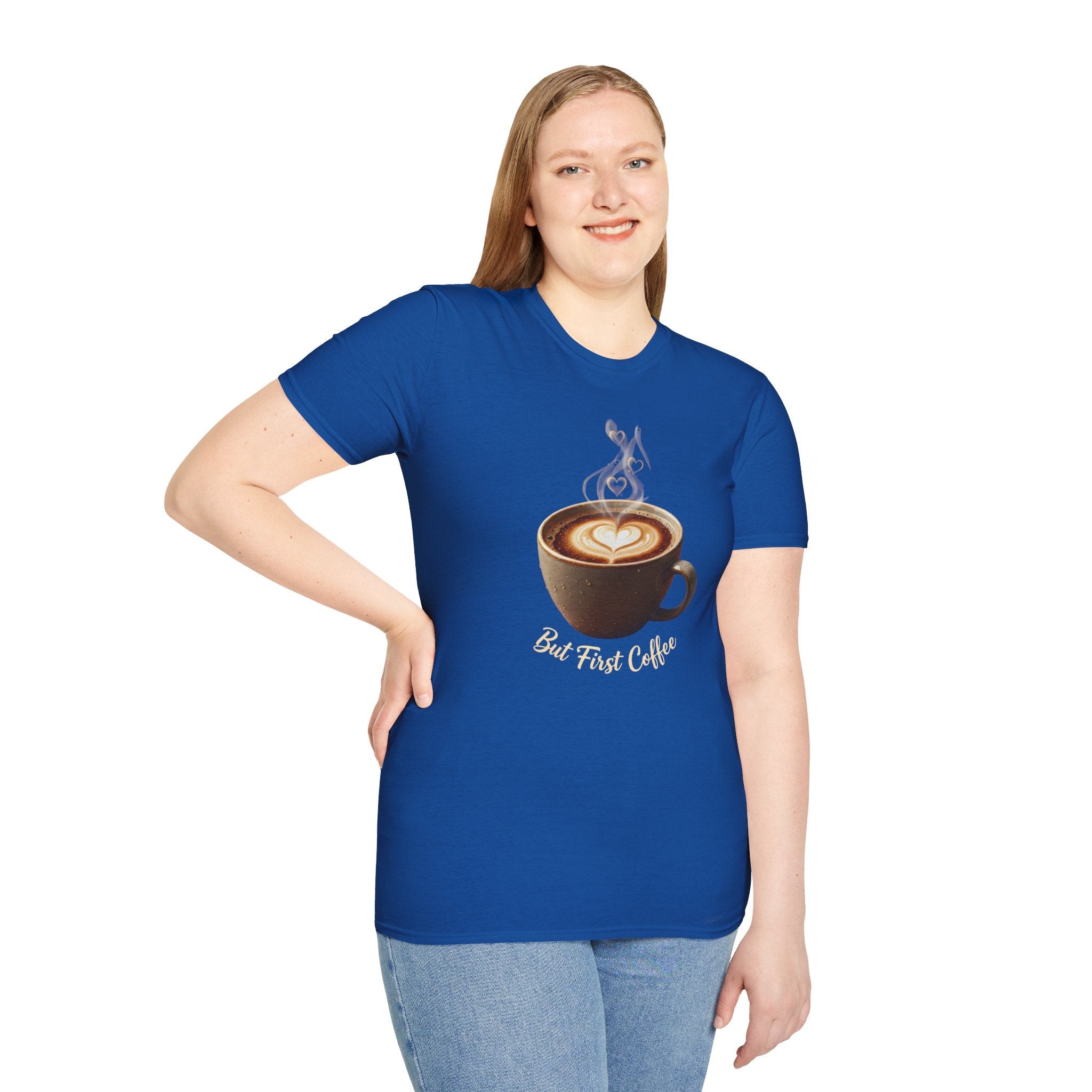 Coffee Lover T-Shirt — Latte Art Cup Graphic Tee