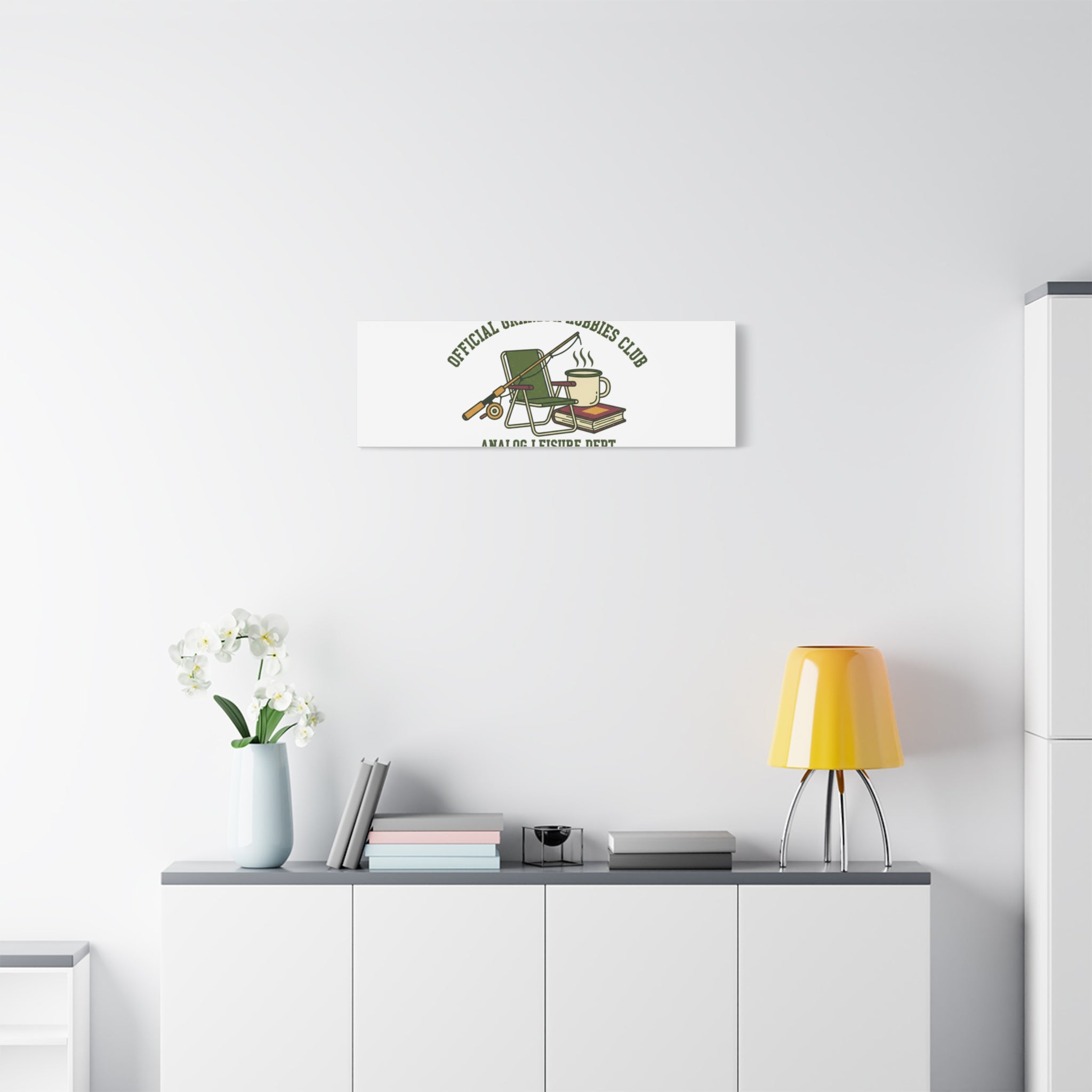 Analog Leisure Dept. Fishing Graphic Canvas | Grandpa Core, Retro Wildlife