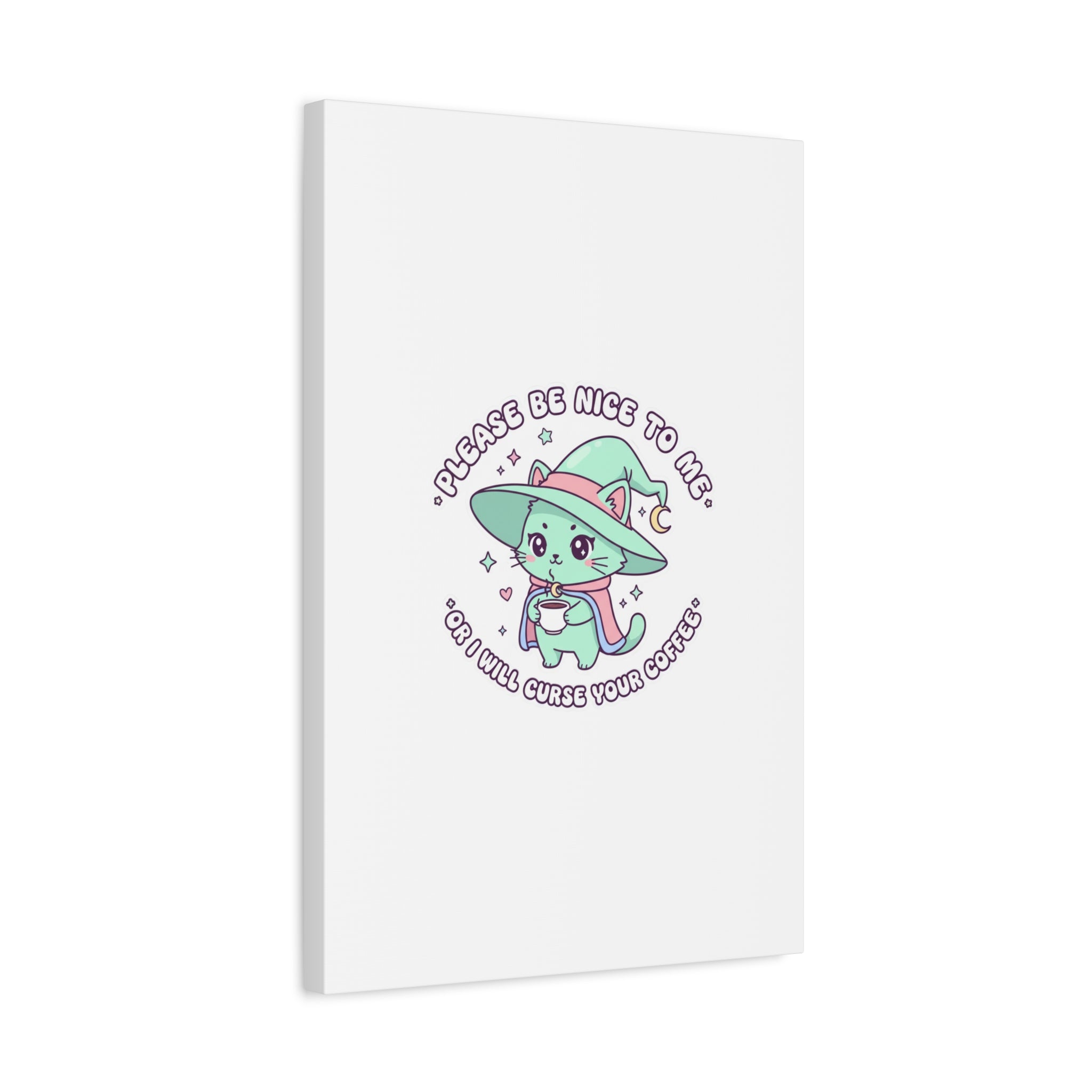 Please Be Nice To Me Canvas | Soft Threat kawaii menacing art
