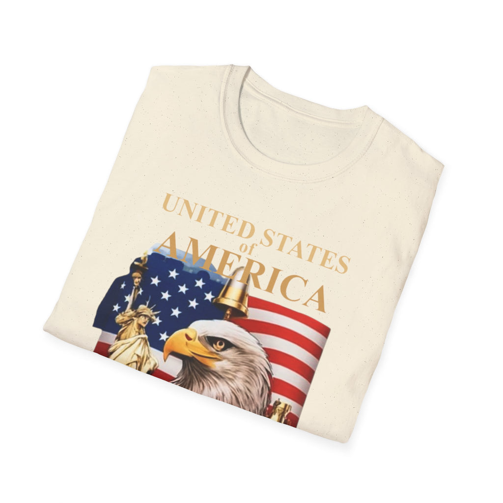 America 250th Anniversary T-Shirt – Bald Eagle, Flag & Liberty Icons (1776–2026)