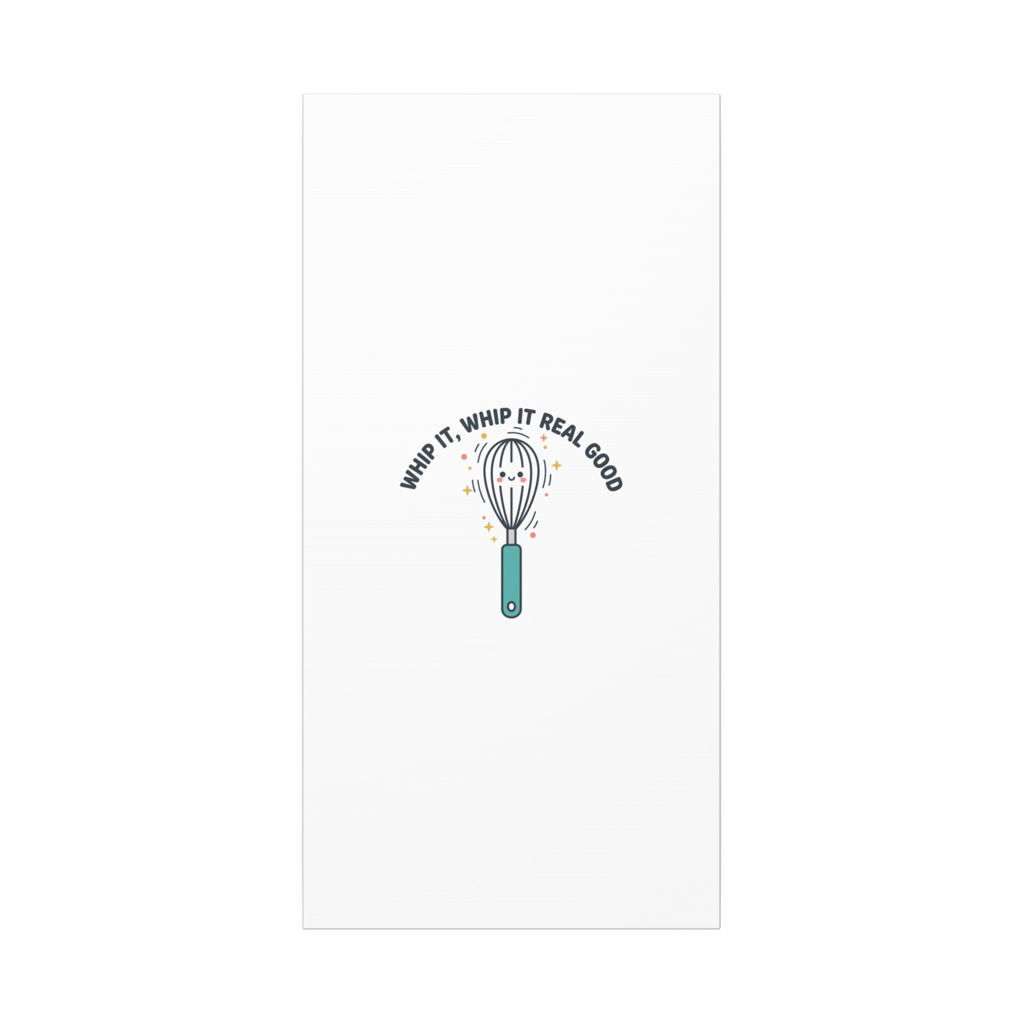 Whip It, Whip It Real Good Canvas | Kitchen Pun Minimalism, Cooking Humor
