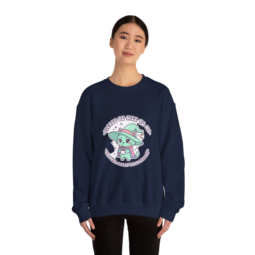 Please Be Nice To Me Sweatshirt | Soft Threat kawaii menacing pastel