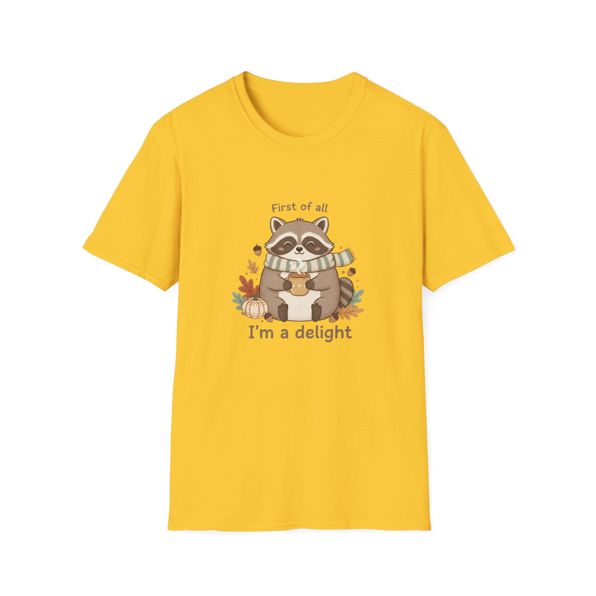 Cozy Raccoon Autumn Shirt | I'm a delight tee