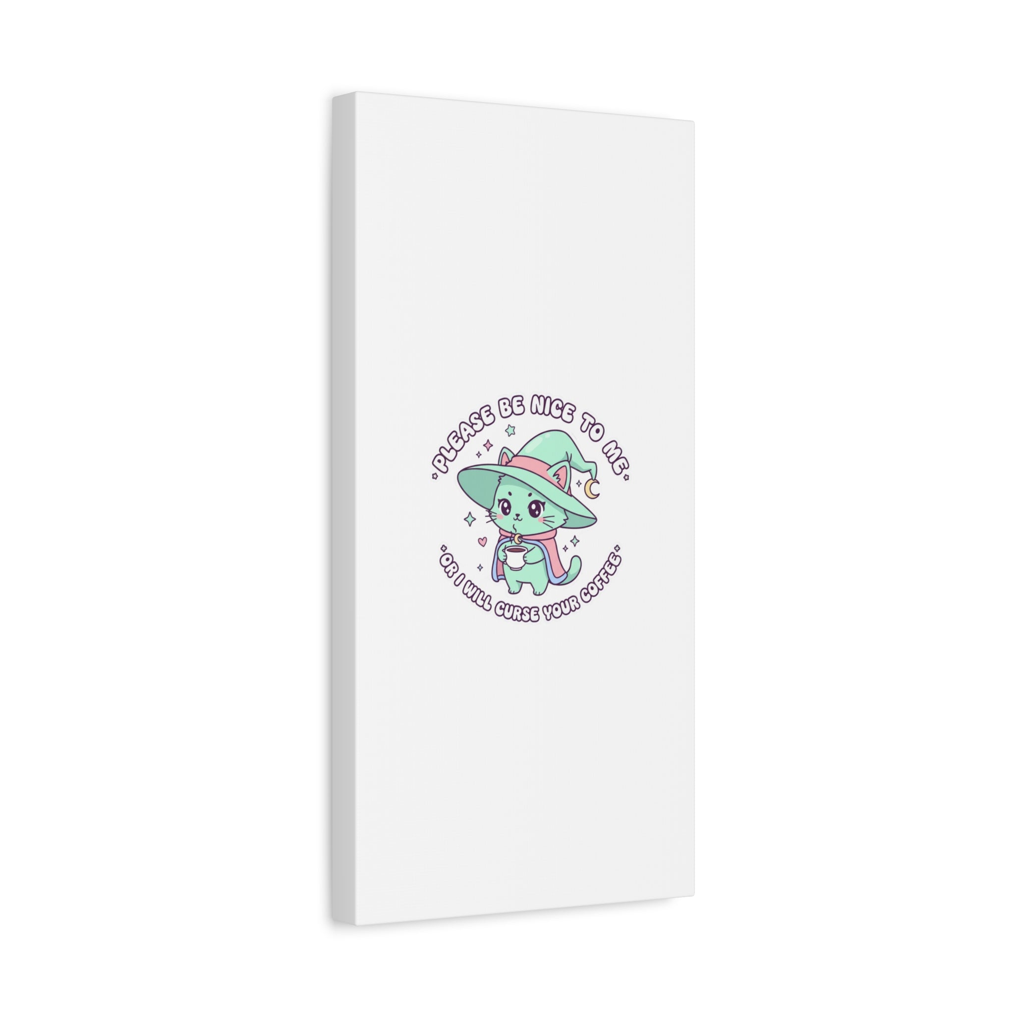 Please Be Nice To Me Canvas | Soft Threat kawaii menacing art