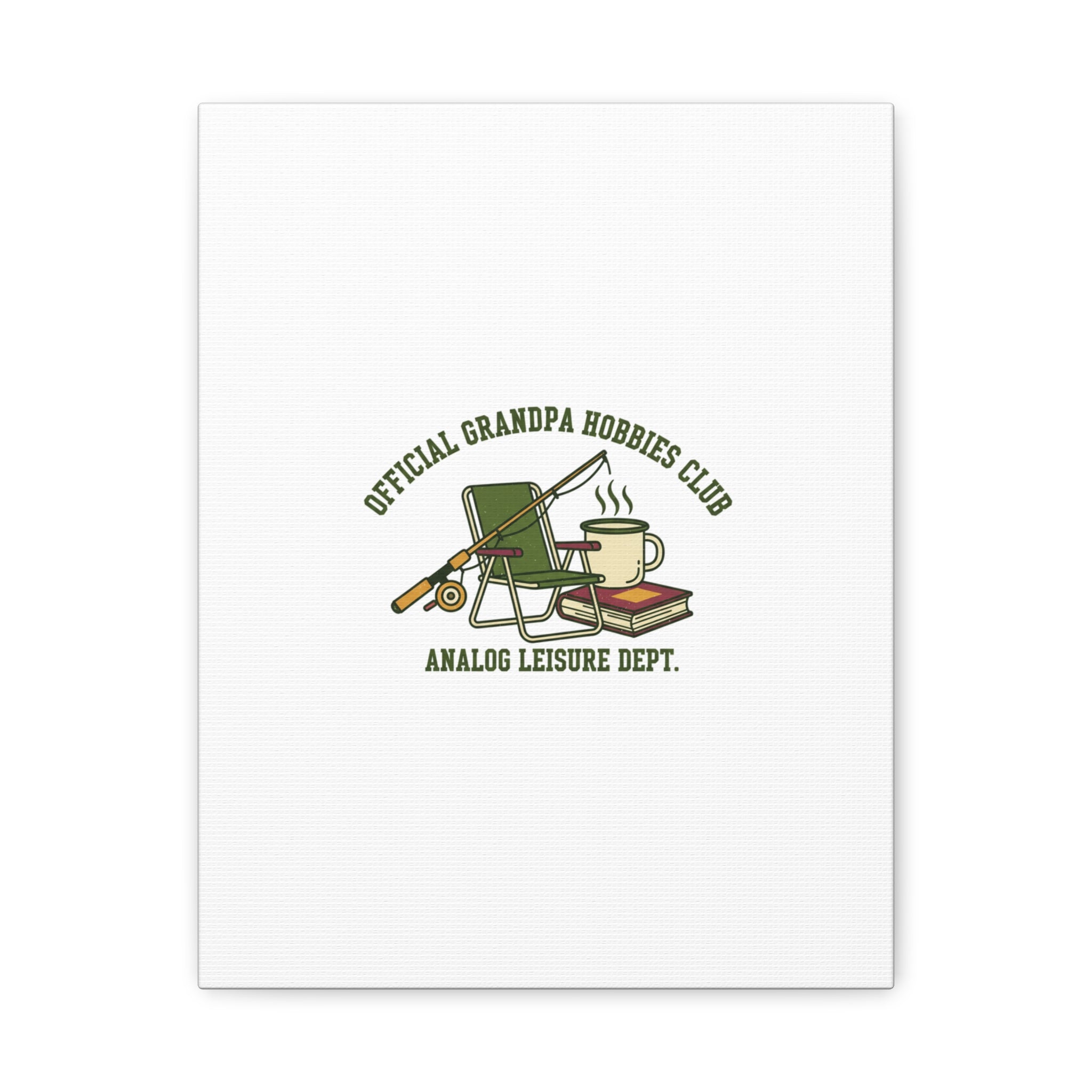 Analog Leisure Dept. Fishing Graphic Canvas | Grandpa Core, Retro Wildlife