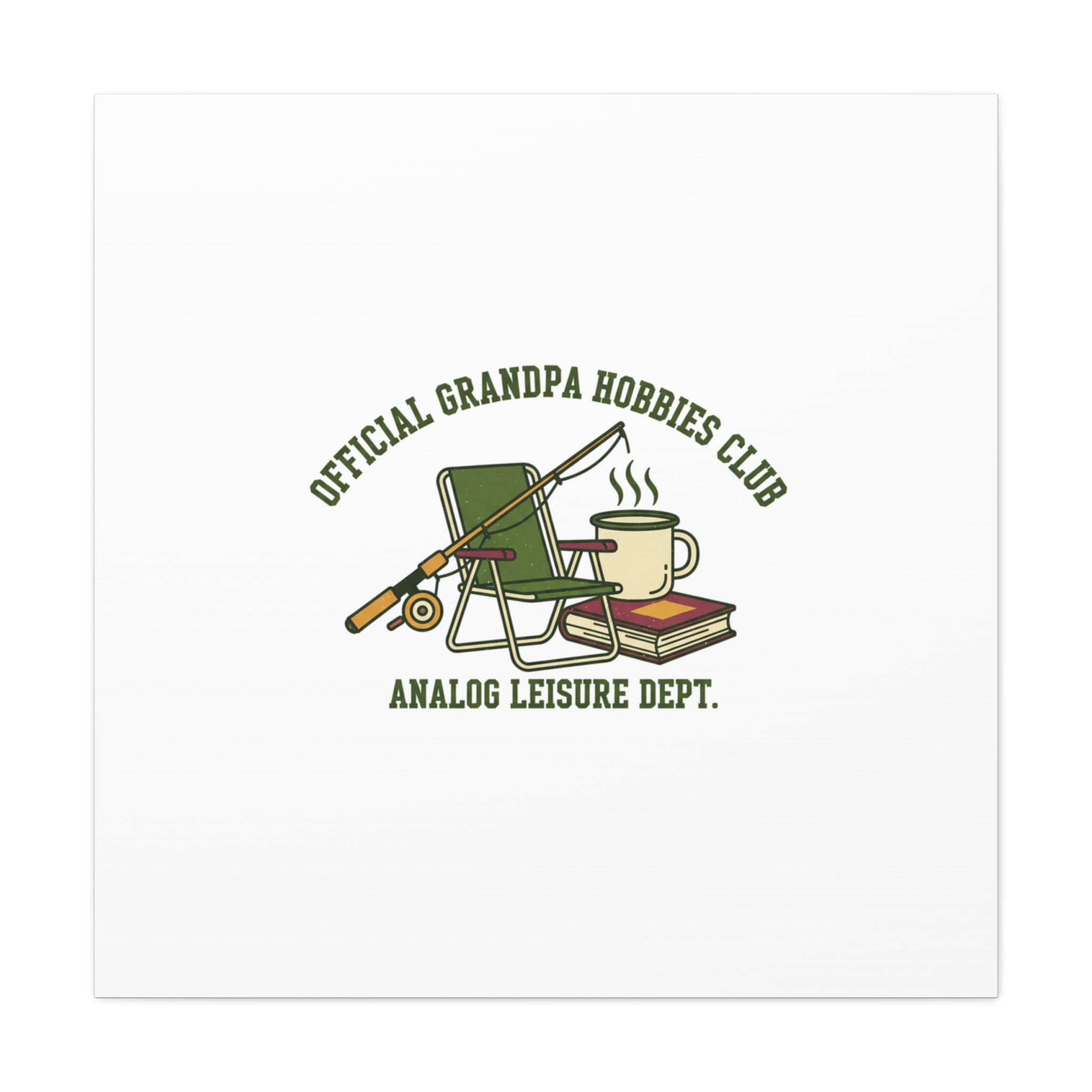 Analog Leisure Dept. Fishing Graphic Canvas | Grandpa Core, Retro Wildlife