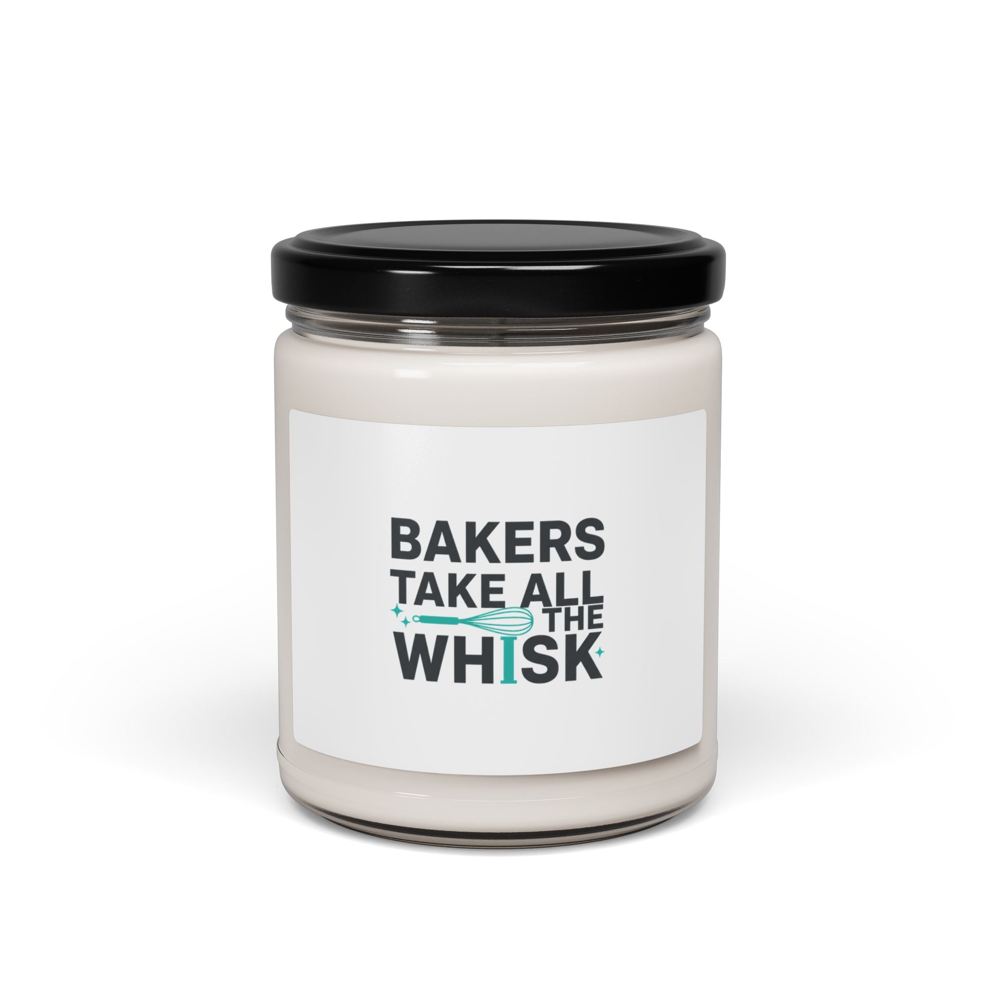 Bakers Take All The Whisk Candle | Kitchen Pun Minimalism