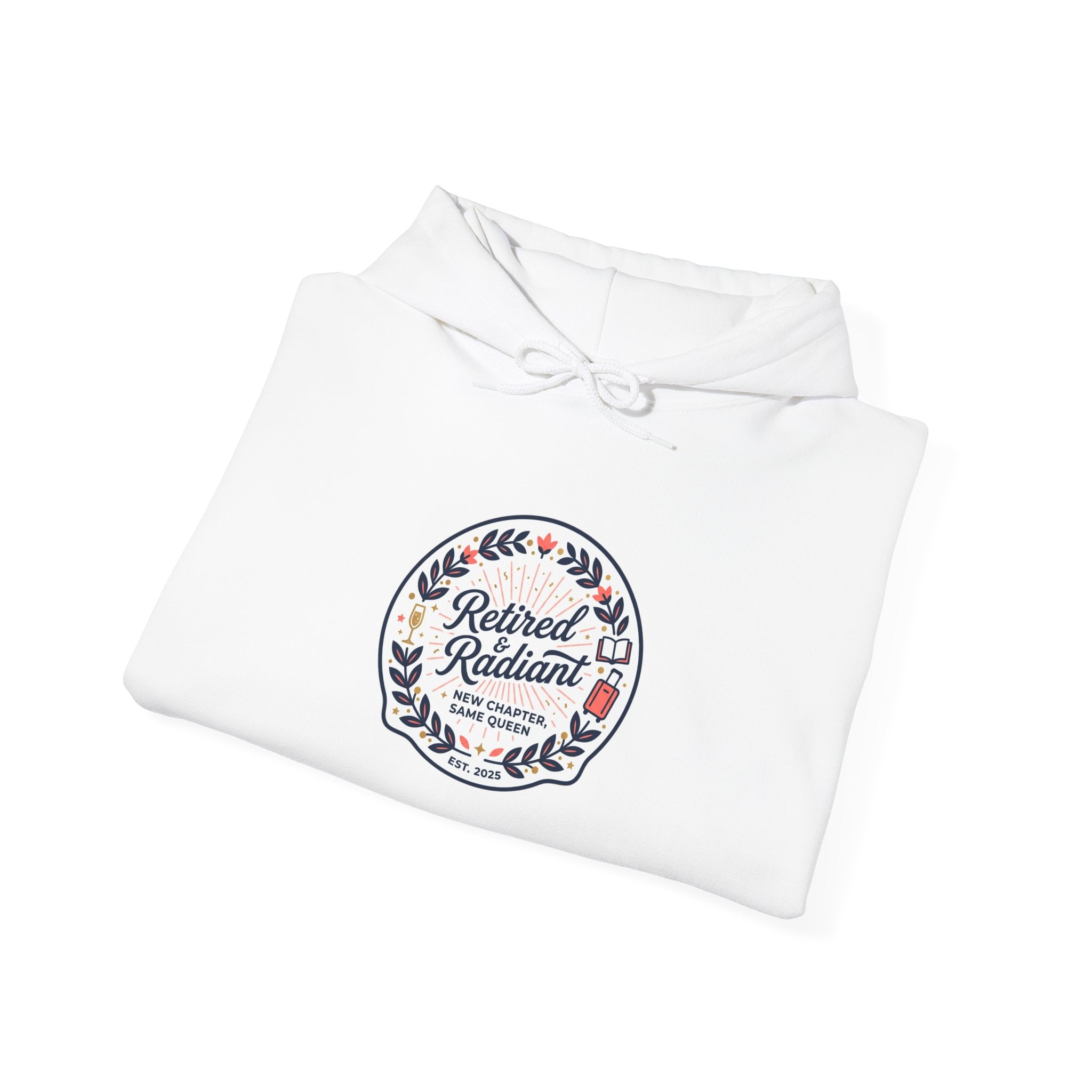 Retired & Radiant Hoodie | retirement gifts for women, personalized retirement gifts