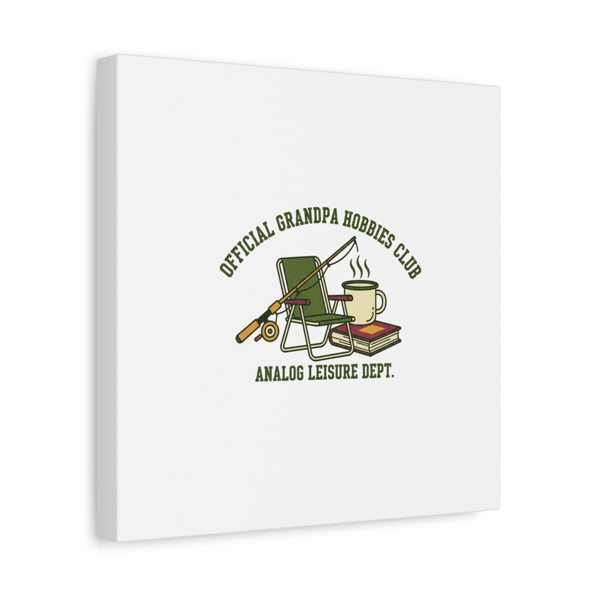 Analog Leisure Dept. Fishing Graphic Canvas | Grandpa Core, Retro Wildlife