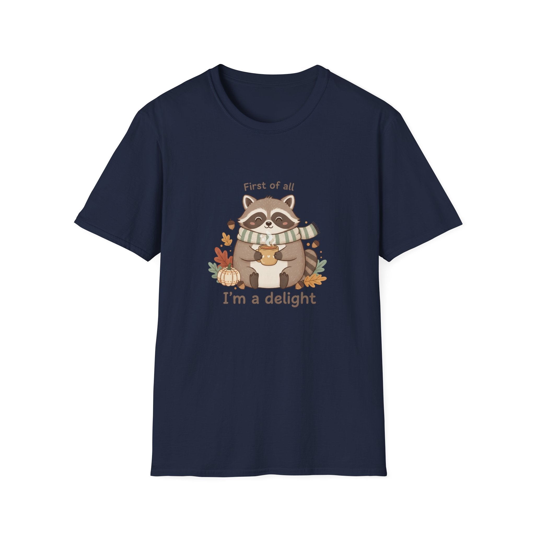 Cozy Raccoon Autumn Shirt | I'm a delight tee