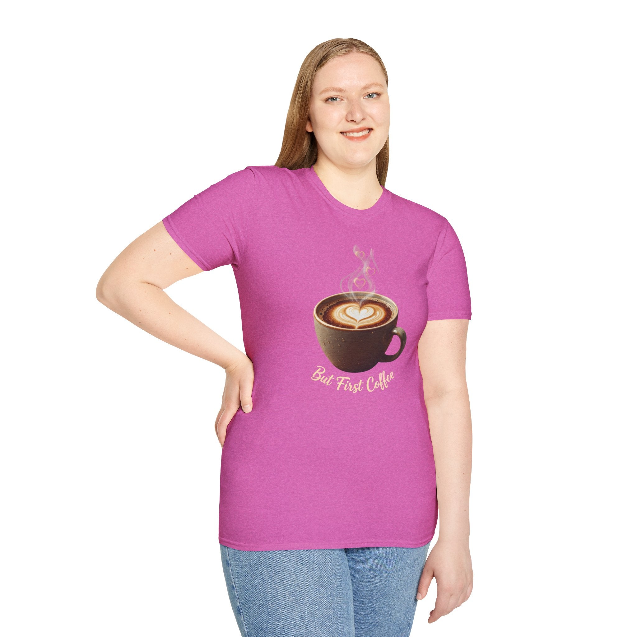Coffee Lover T-Shirt — Latte Art Cup Graphic Tee