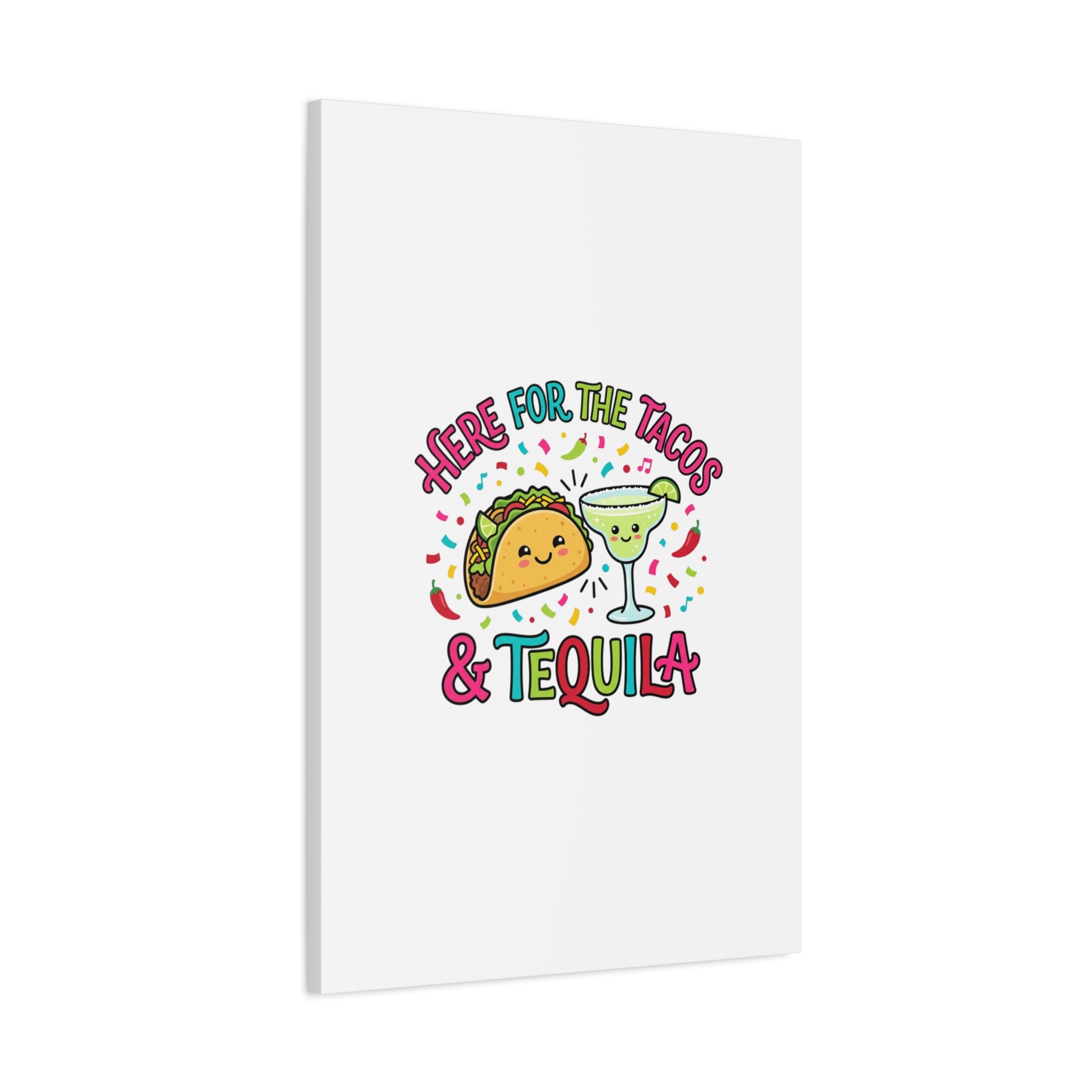 Here for the Tacos & Tequila Canvas | Cinco de Mayo fiesta decor