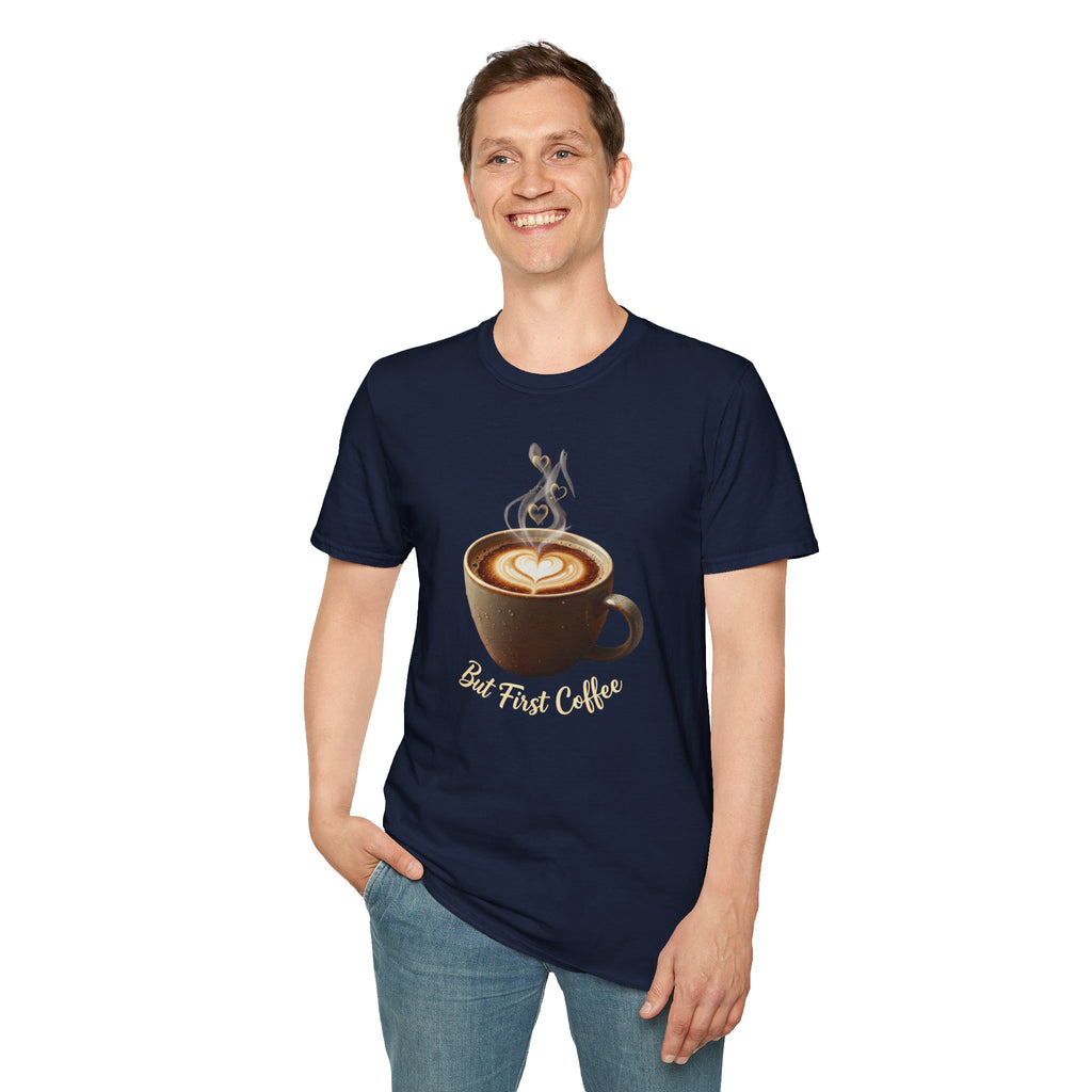 Coffee Lover T-Shirt — Latte Art Cup Graphic Tee