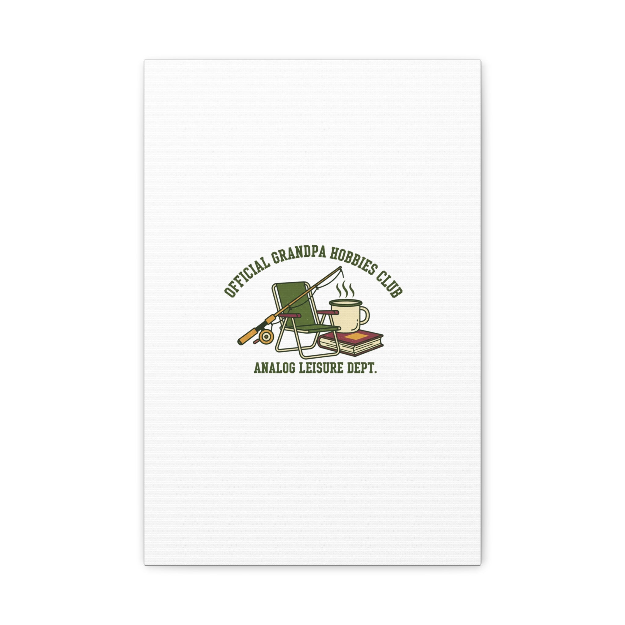 Analog Leisure Dept. Fishing Graphic Canvas | Grandpa Core, Retro Wildlife