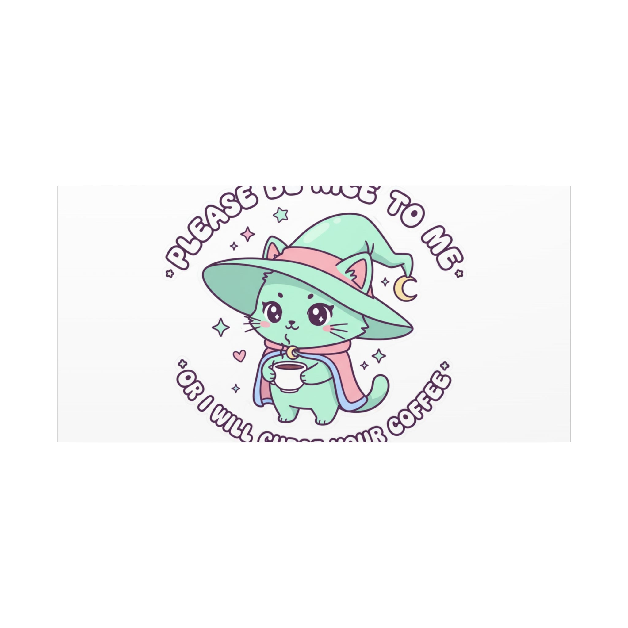 Please Be Nice To Me Canvas | Soft Threat kawaii menacing art
