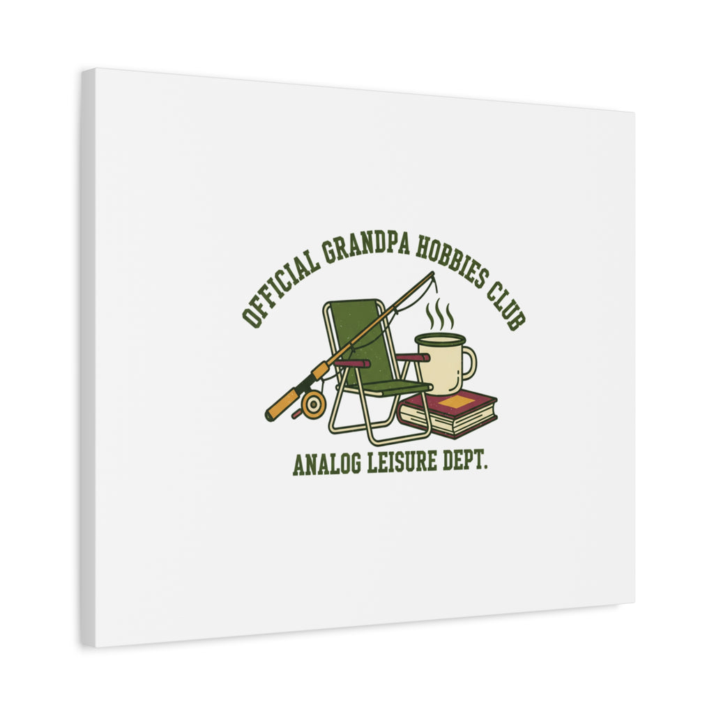 Analog Leisure Dept. Fishing Graphic Canvas | Grandpa Core, Retro Wildlife