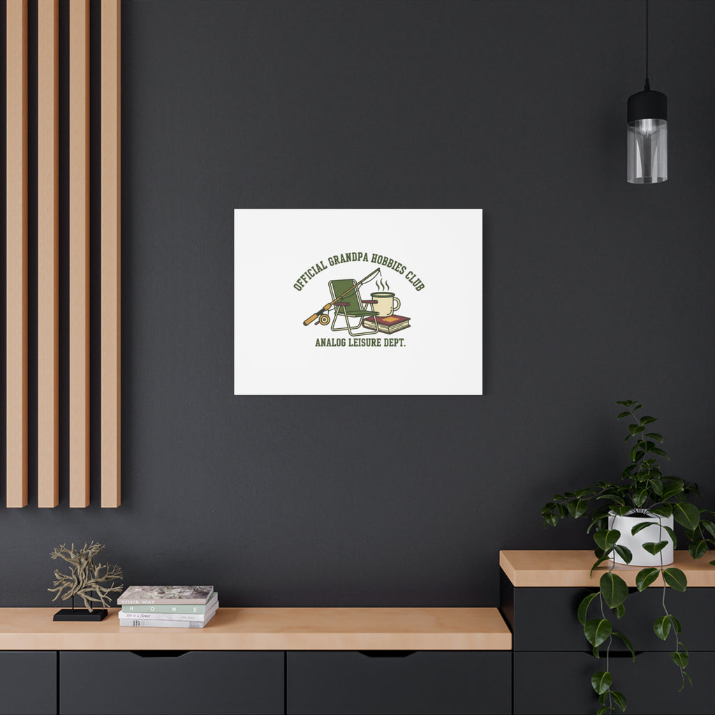 Analog Leisure Dept. Fishing Graphic Canvas | Grandpa Core, Retro Wildlife