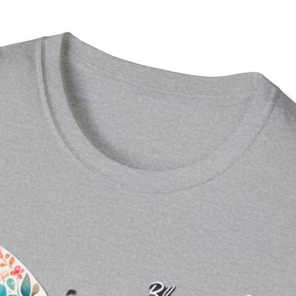 Faith Butterfly T-Shirt — "Blessed by God, Loved by Jesus, Led by the Spirit" Christian Floral Tee