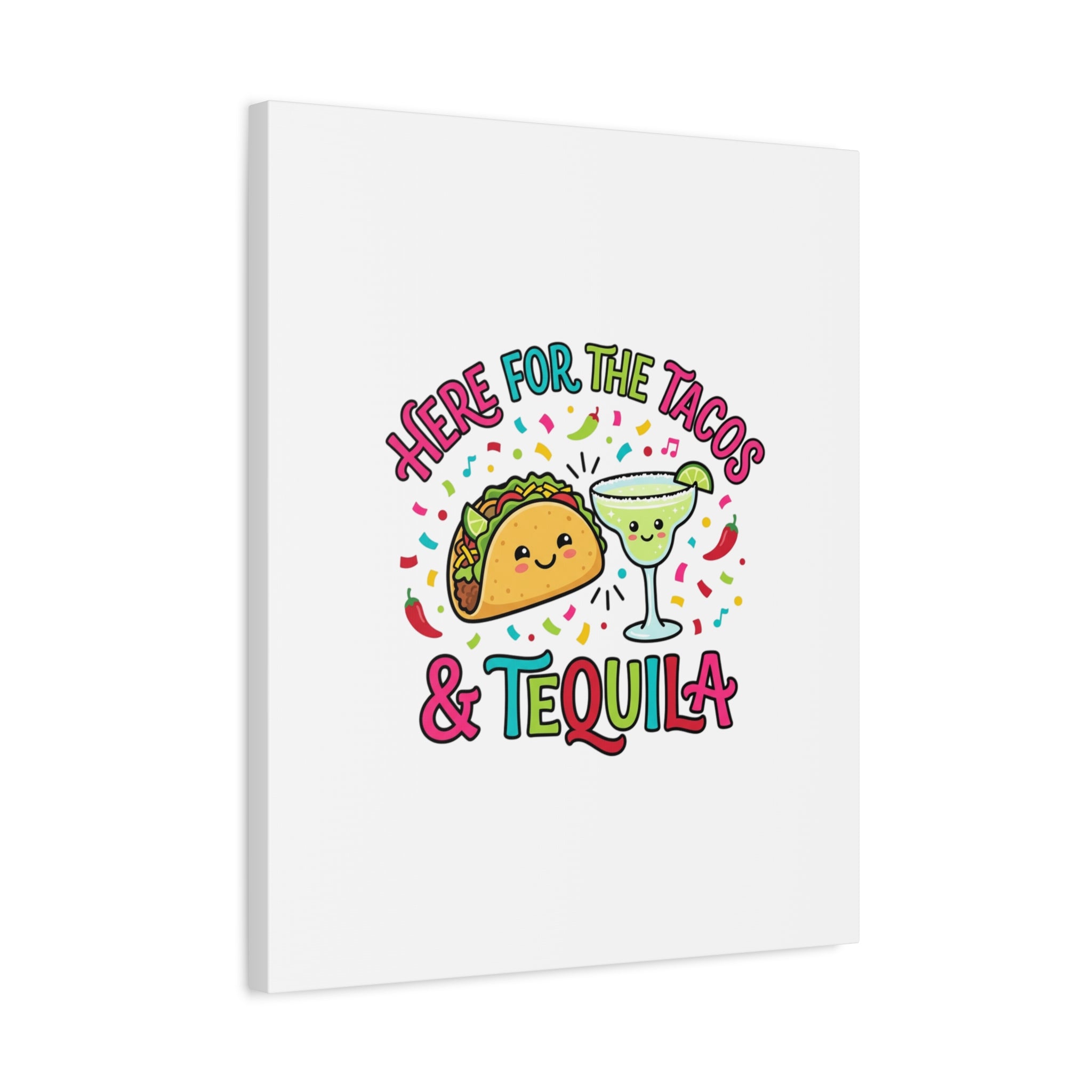 Here for the Tacos & Tequila Canvas | Cinco de Mayo fiesta decor
