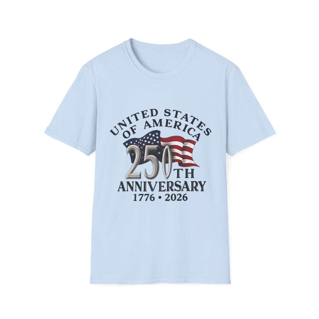 250th Anniversary T-Shirt — United States of America 1776–2026 Flag Tee