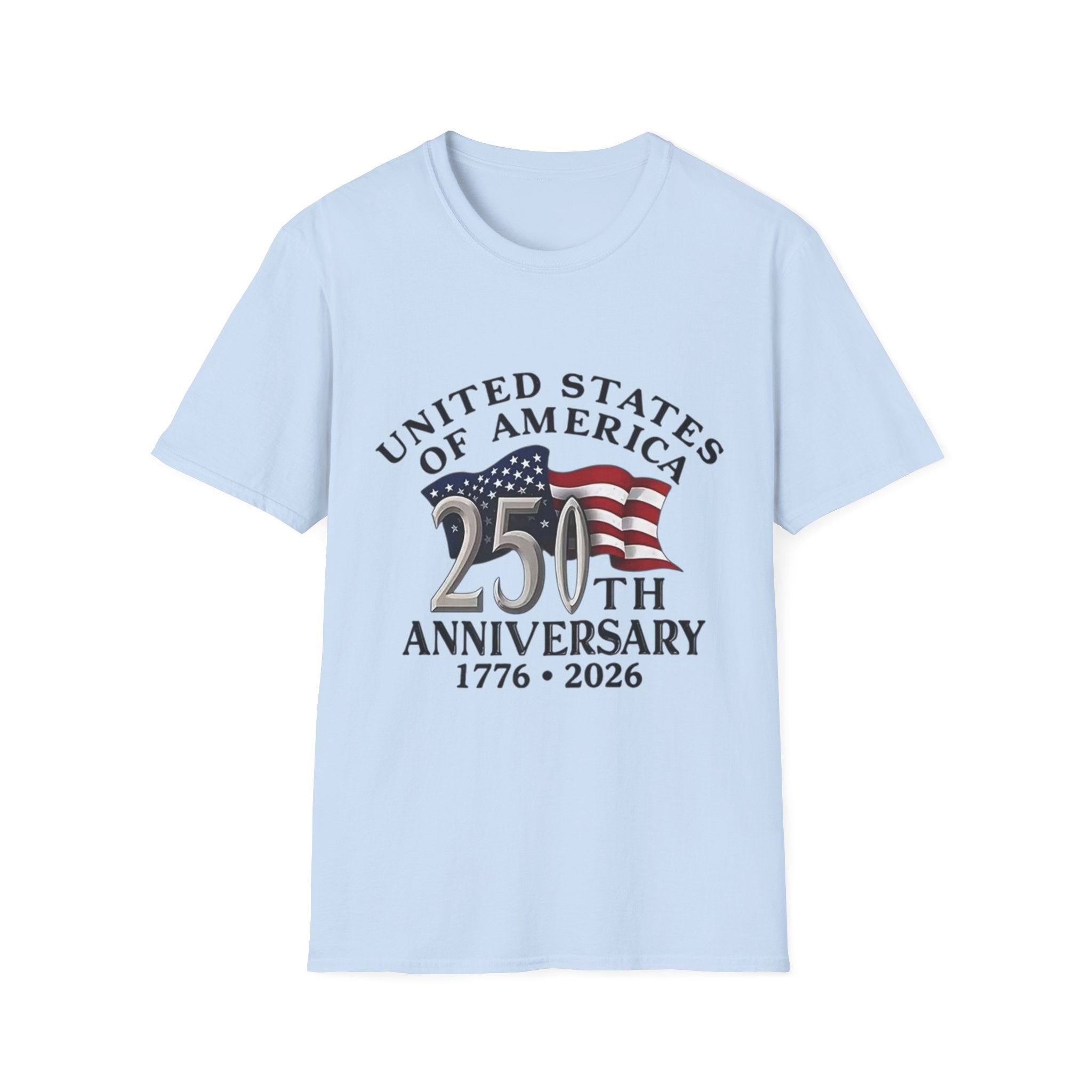 250th Anniversary T-Shirt — United States of America 1776–2026 Flag Tee