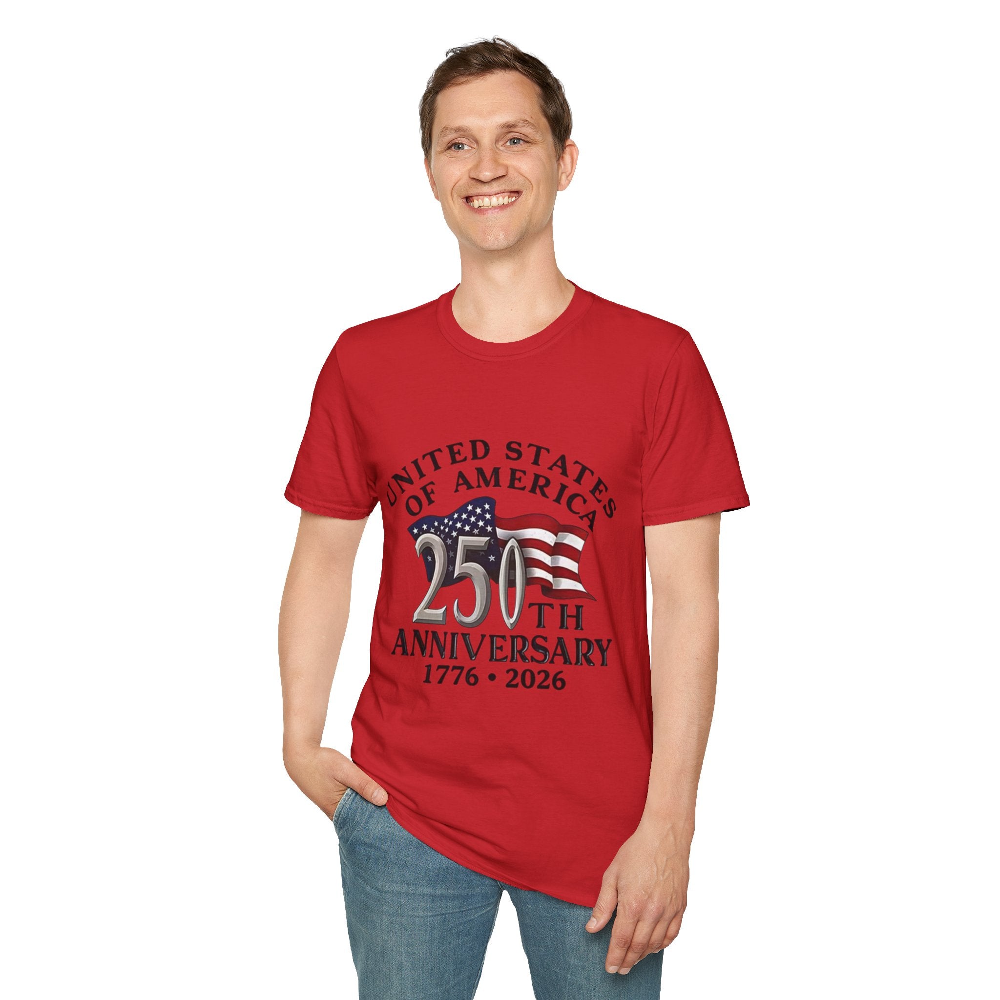 250th Anniversary T-Shirt — United States of America 1776–2026 Flag Tee