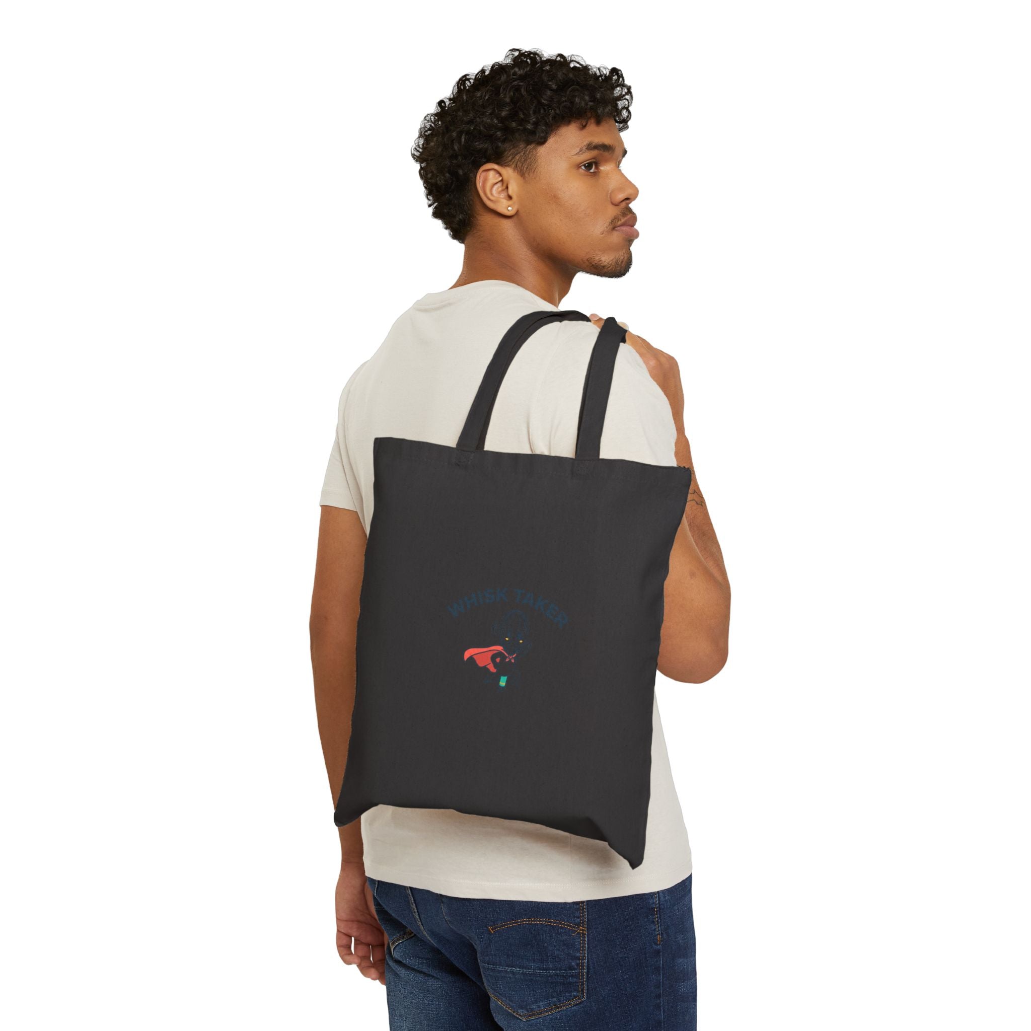 Whisk Taker Tote, kitchen pun minimalism, cooking humor canvas