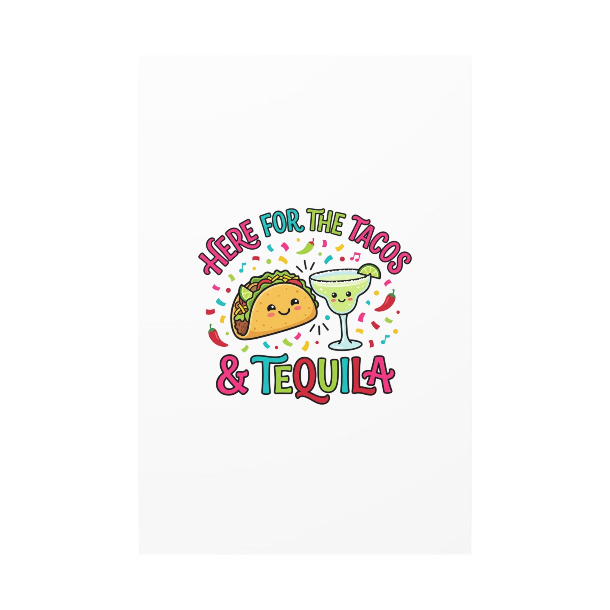 Here for the Tacos & Tequila Canvas | Cinco de Mayo fiesta decor