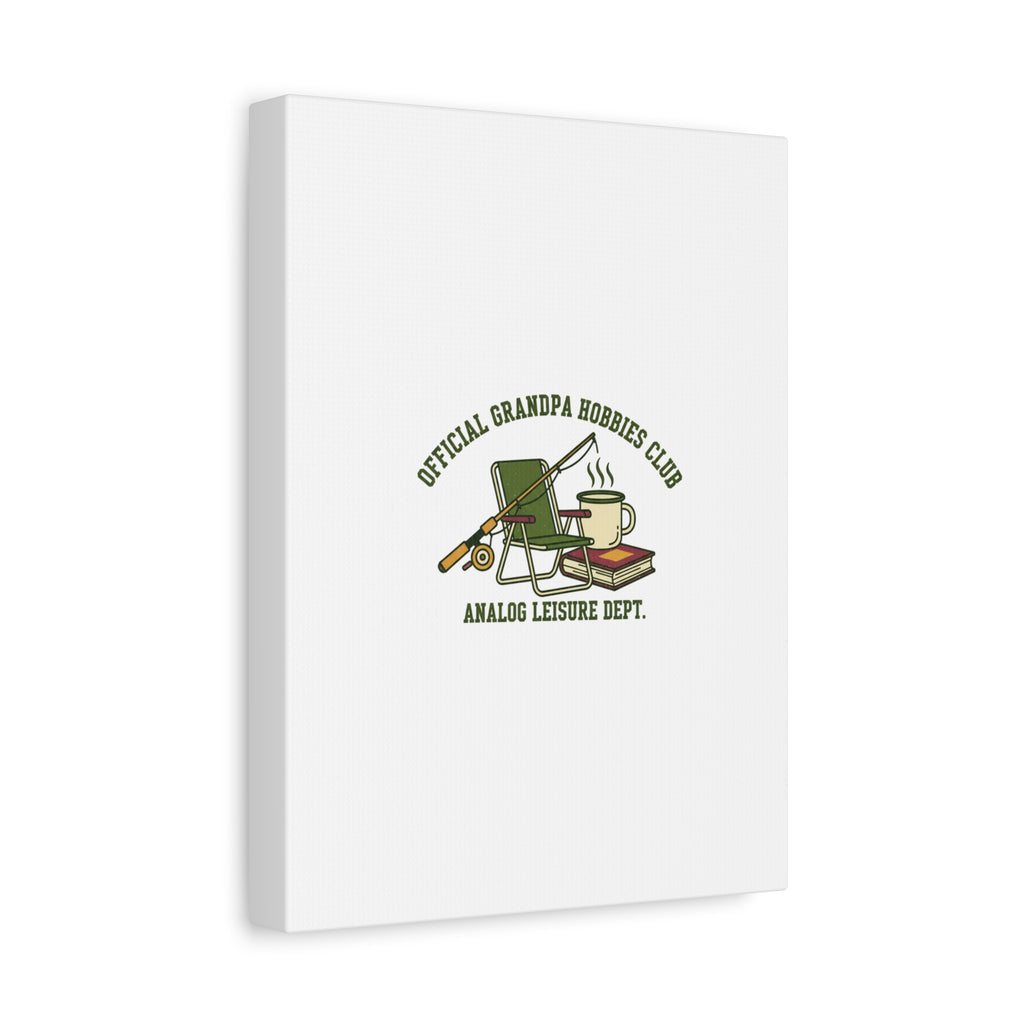 Analog Leisure Dept. Fishing Graphic Canvas | Grandpa Core, Retro Wildlife