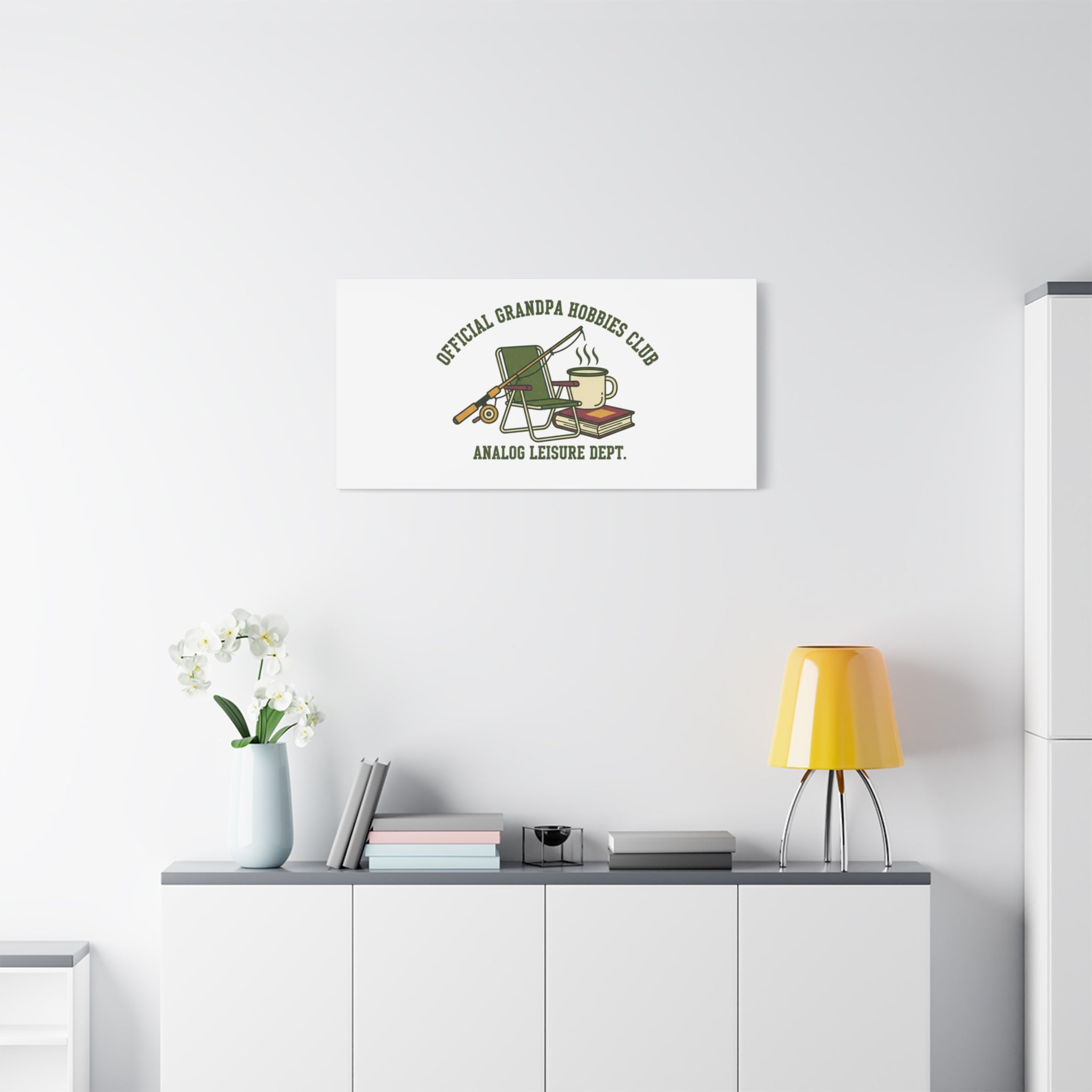Analog Leisure Dept. Fishing Graphic Canvas | Grandpa Core, Retro Wildlife