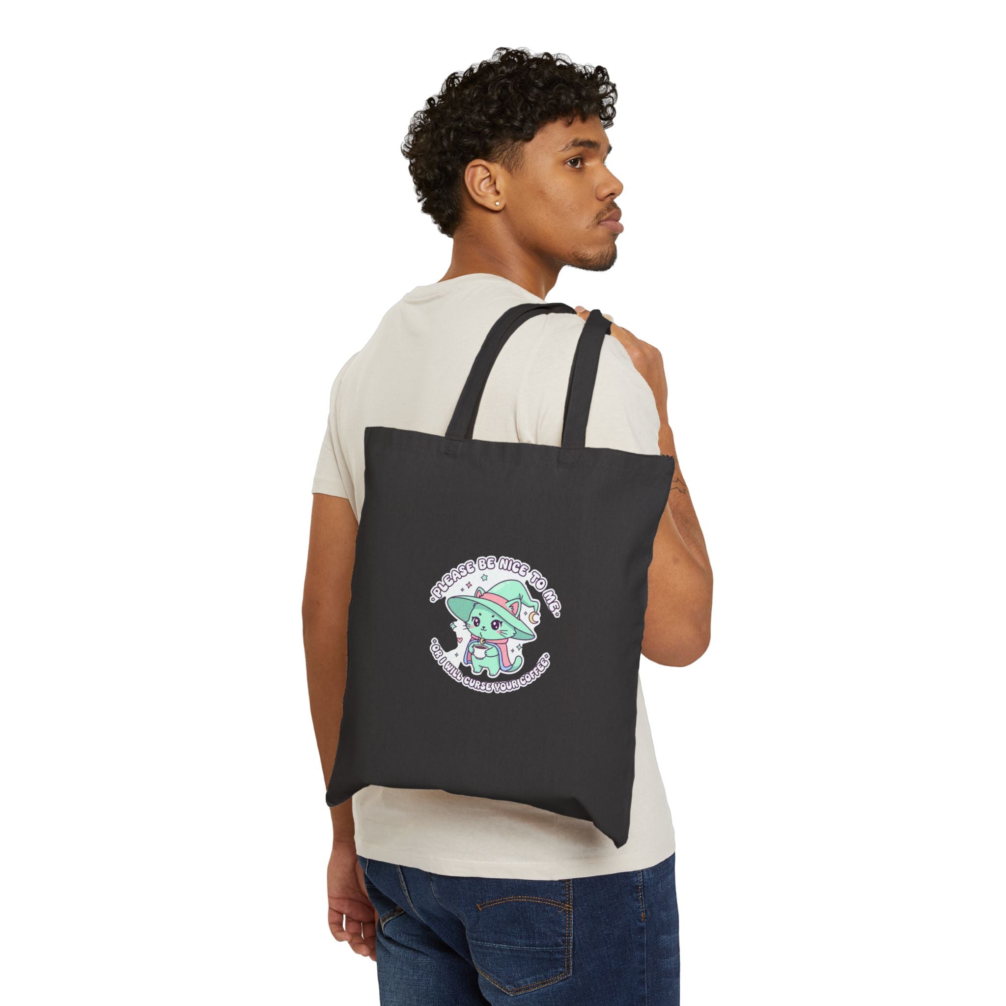 Kawaii Menace Tote | Soft Threat pastel kawaii, cute-menacing canvas
