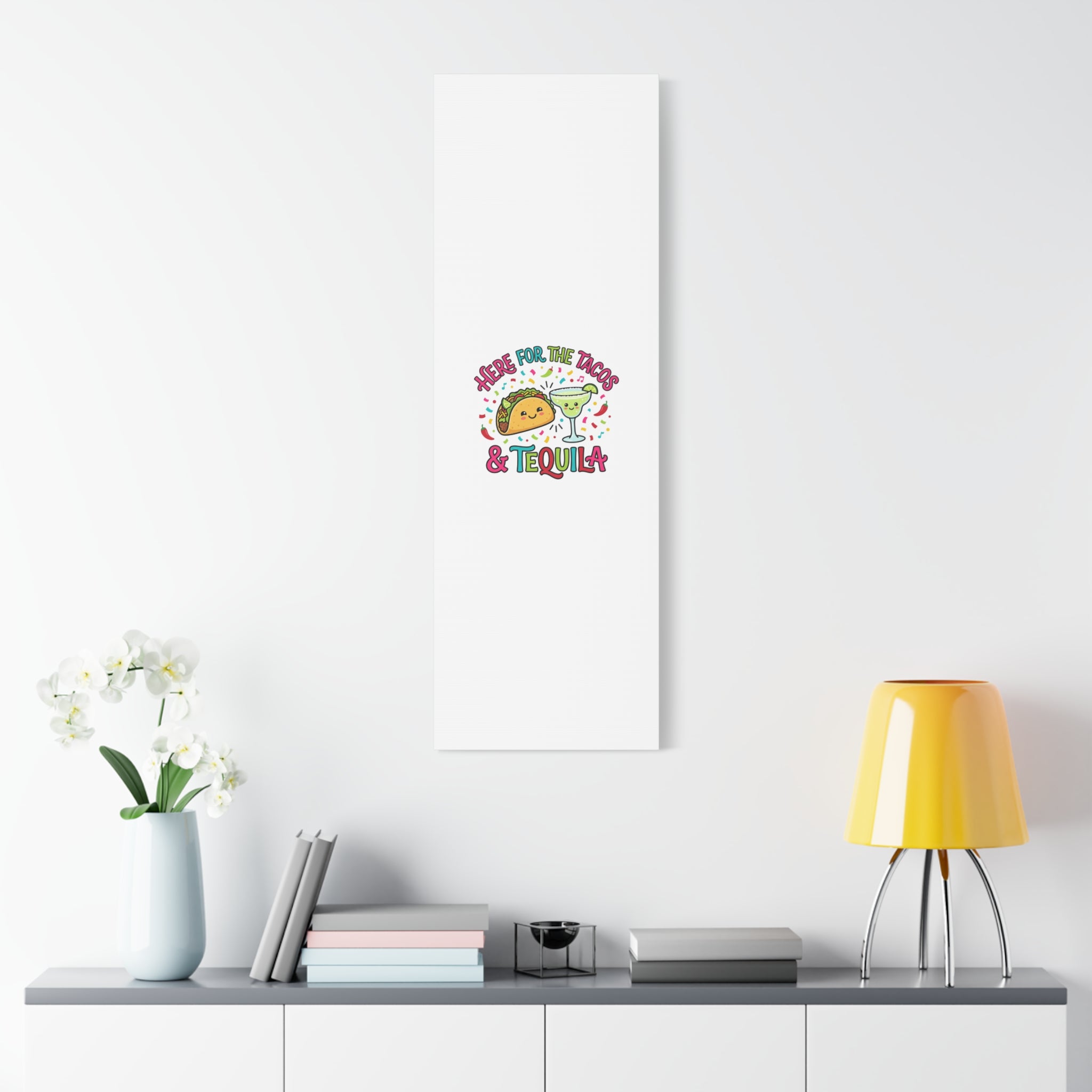 Here for the Tacos & Tequila Canvas | Cinco de Mayo fiesta decor