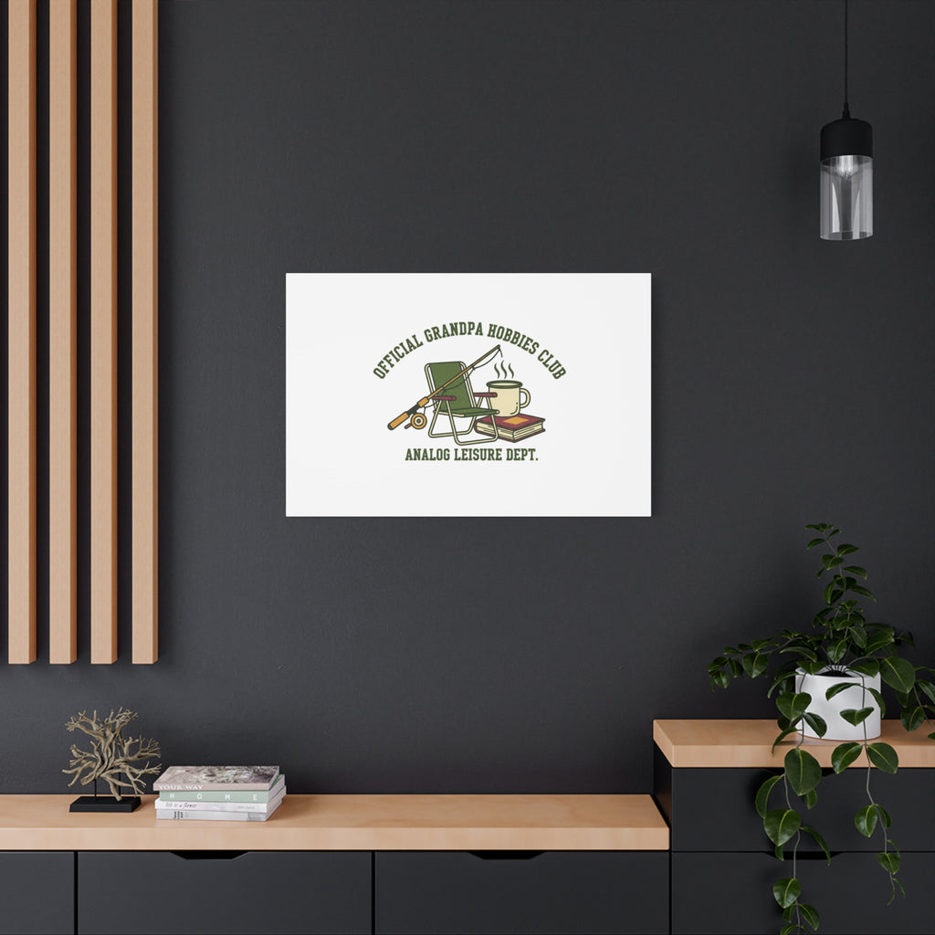 Analog Leisure Dept. Fishing Graphic Canvas | Grandpa Core, Retro Wildlife