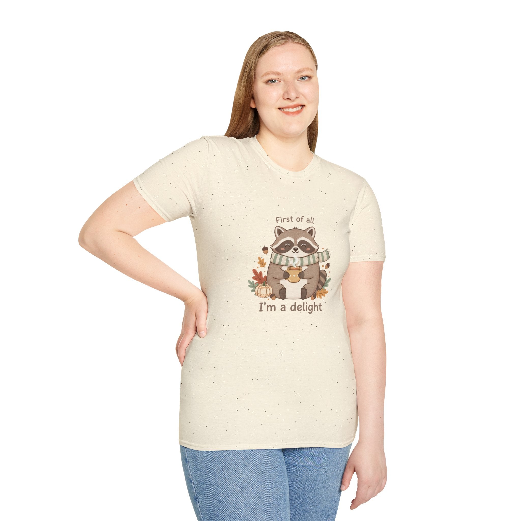 Cozy Raccoon Autumn Shirt | I'm a delight tee