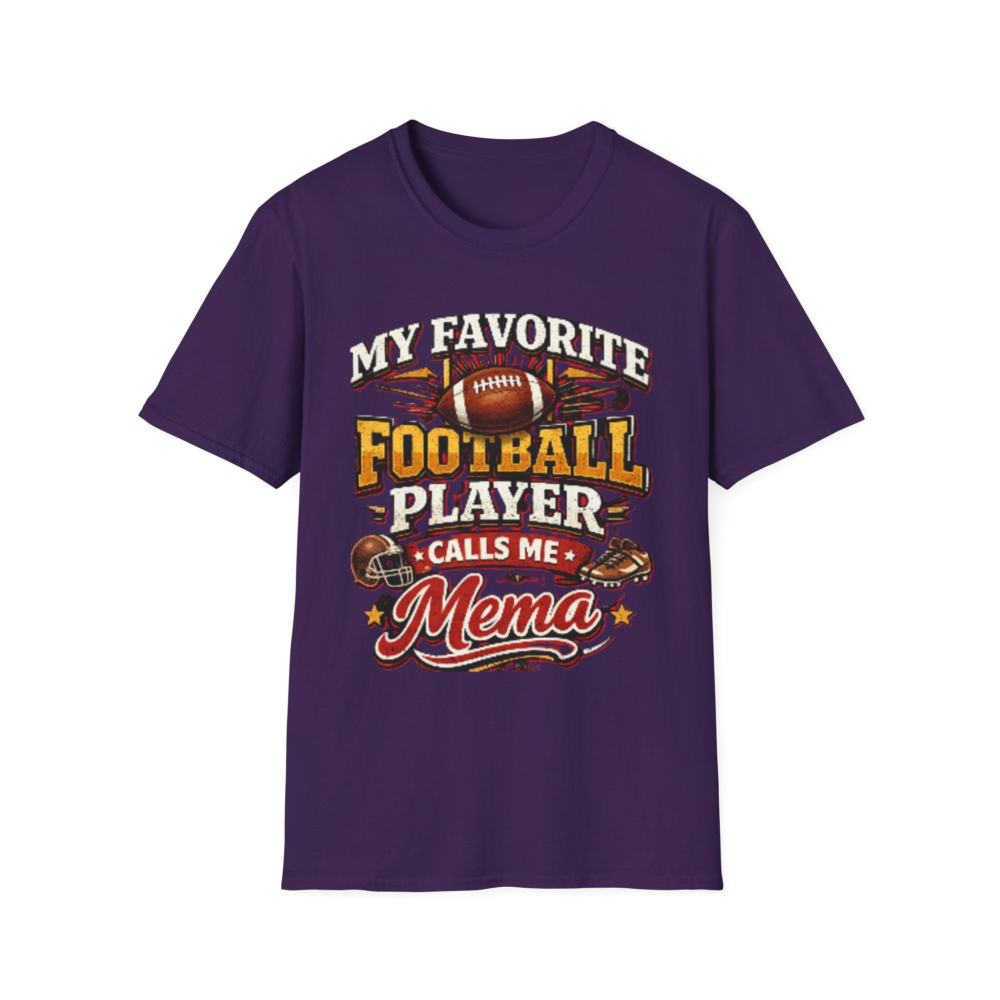 Mema Football Player T‑Shirt — "My Favorite Football Player Calls Me Mema" Fan Tee