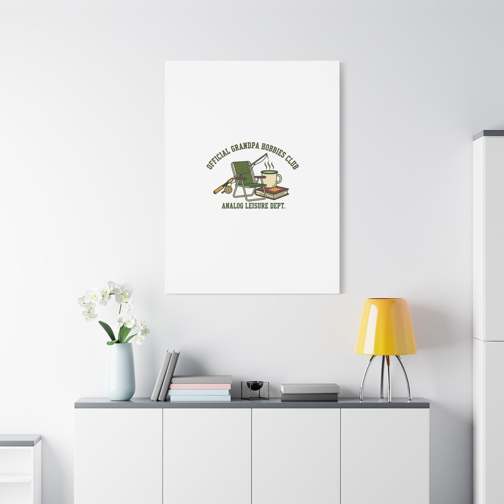 Analog Leisure Dept. Fishing Graphic Canvas | Grandpa Core, Retro Wildlife