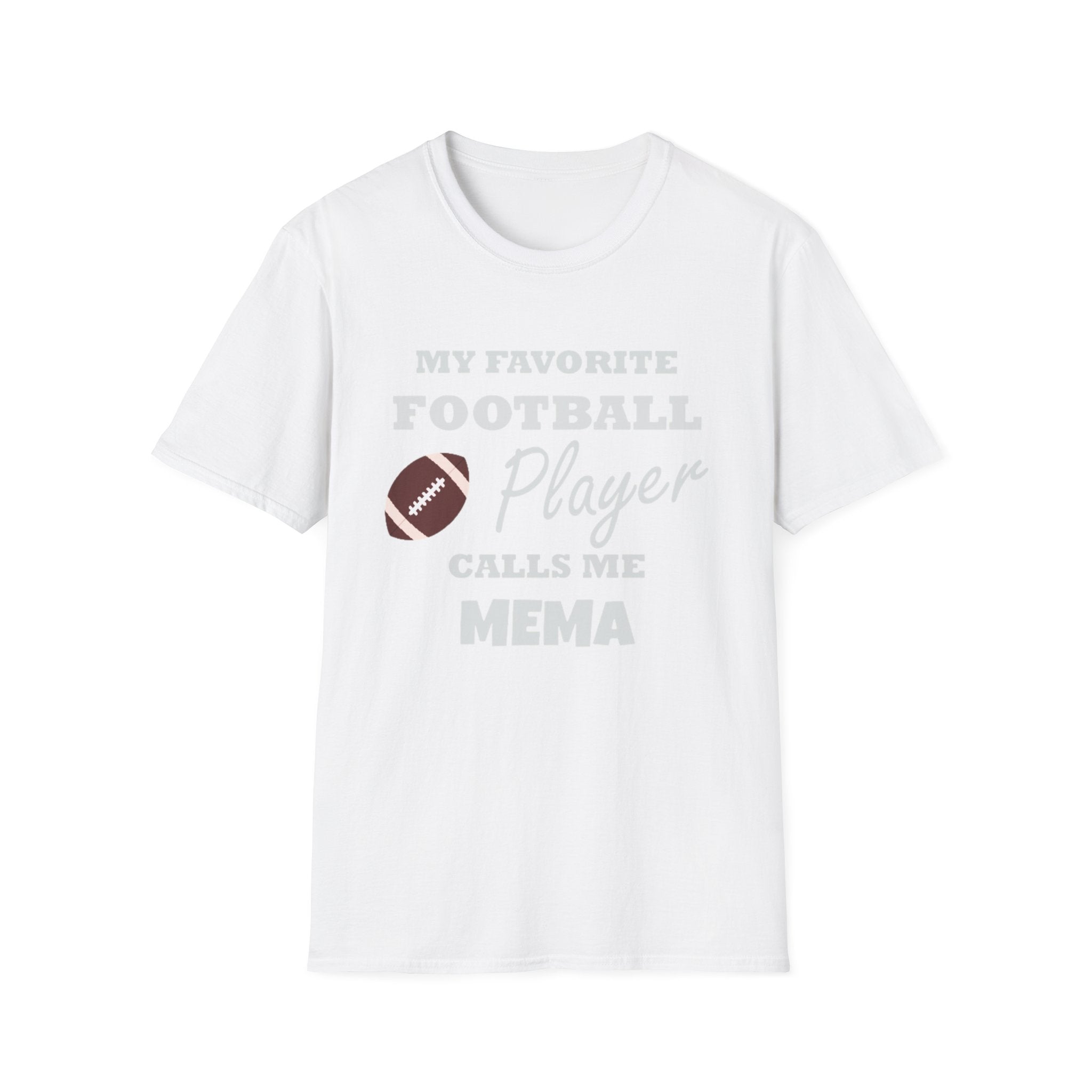 My Favorite Football Player Calls Me Mema T-Shirt — Grandma Football Mom Gift