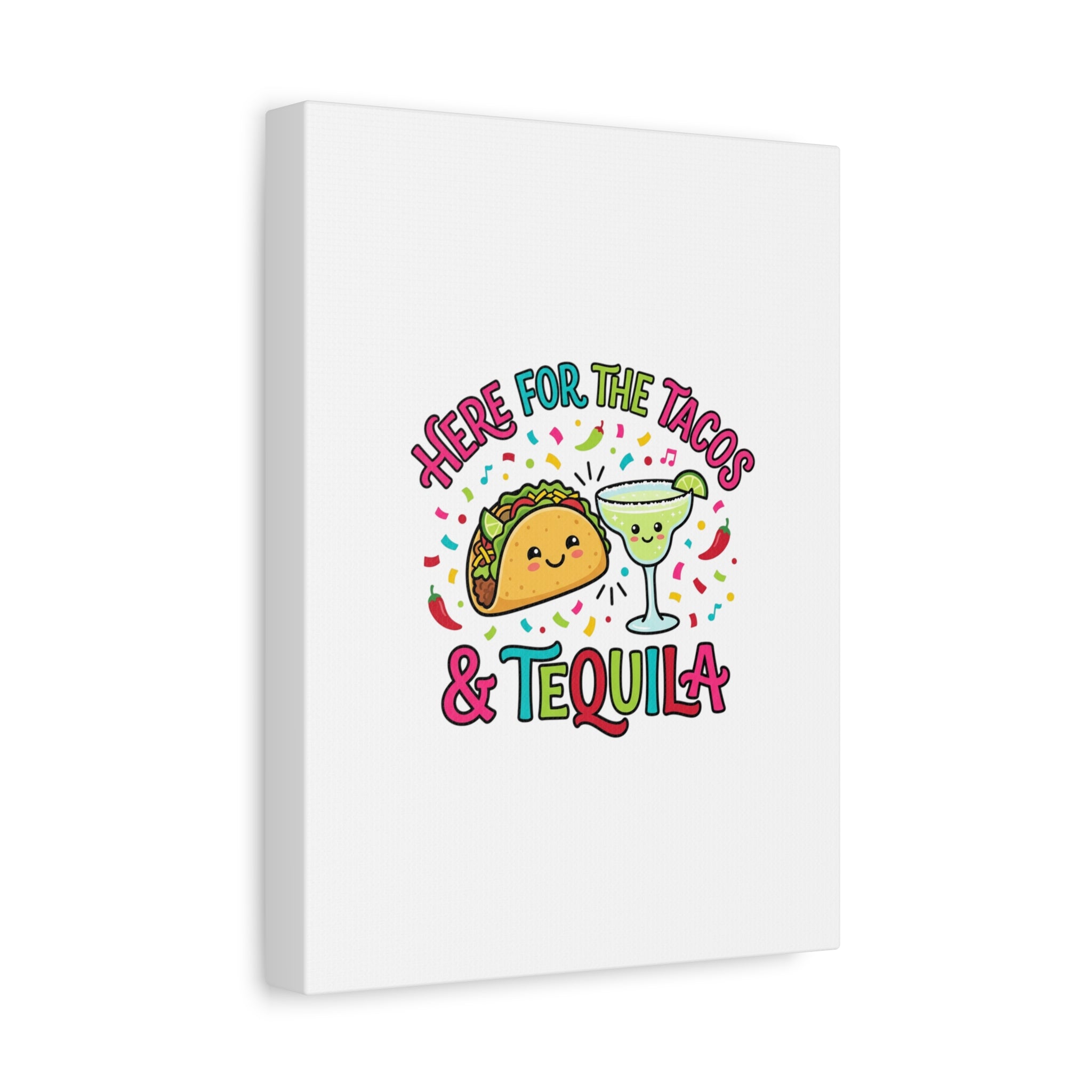 Here for the Tacos & Tequila Canvas | Cinco de Mayo fiesta decor