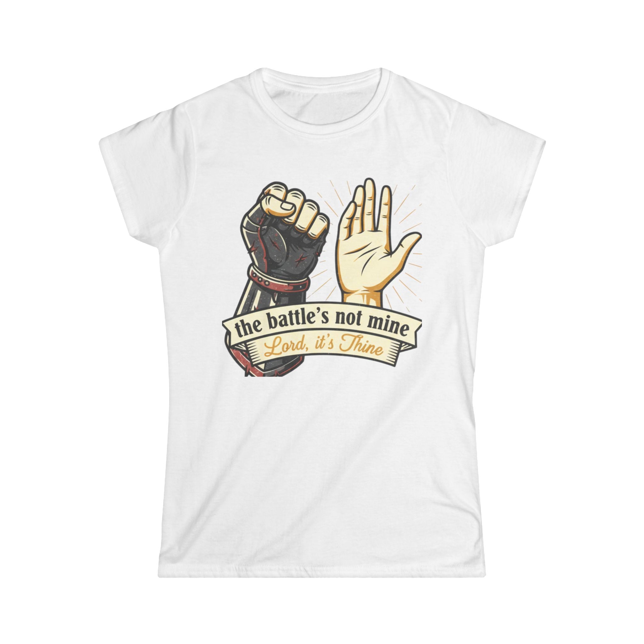 The Battle's Not Mine Women's Softstyle Tee