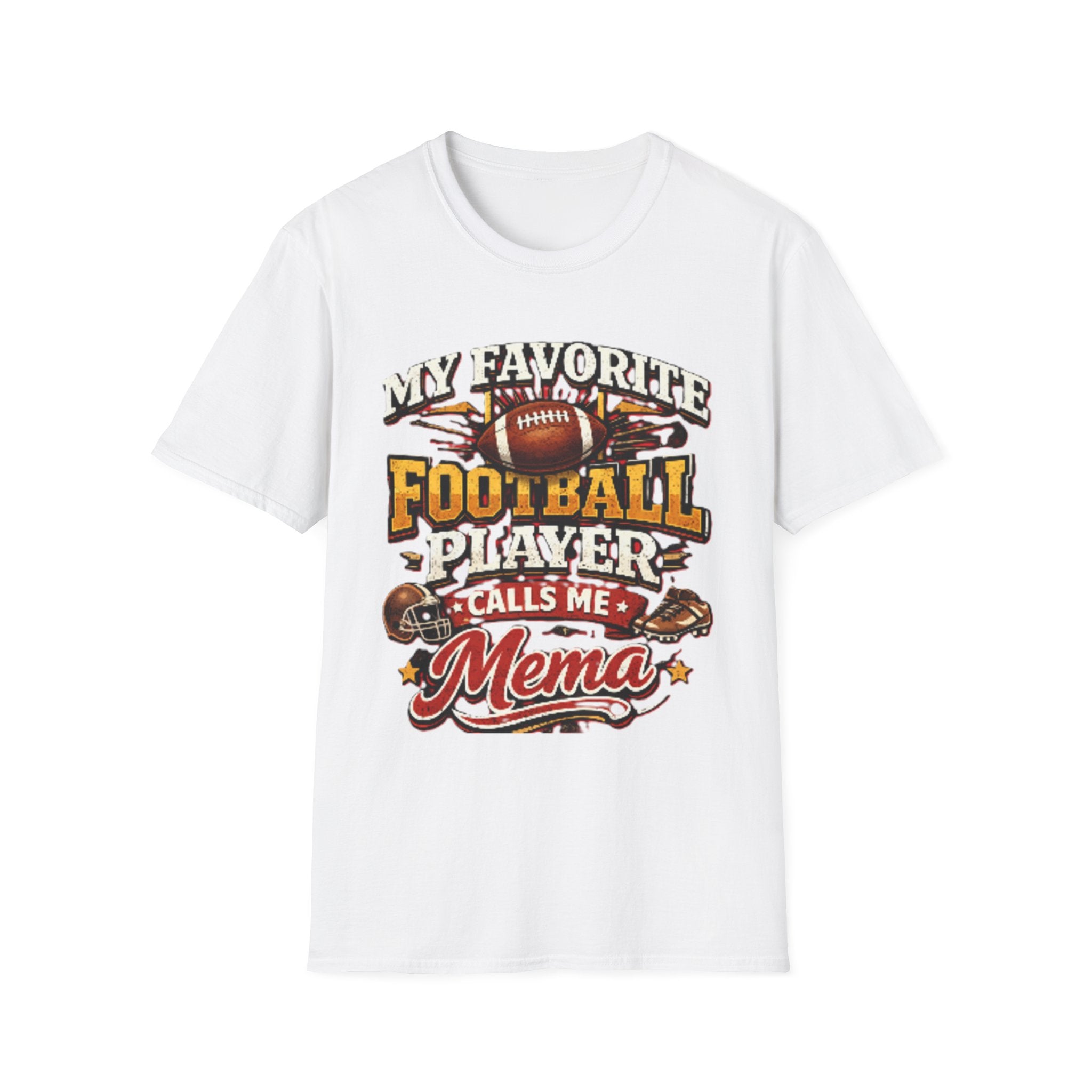 Mema Football Player T‑Shirt — "My Favorite Football Player Calls Me Mema" Fan Tee