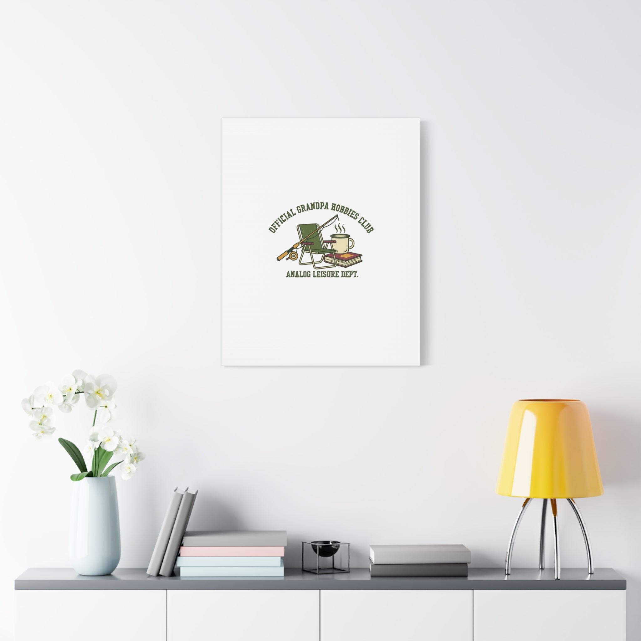 Analog Leisure Dept. Fishing Graphic Canvas | Grandpa Core, Retro Wildlife