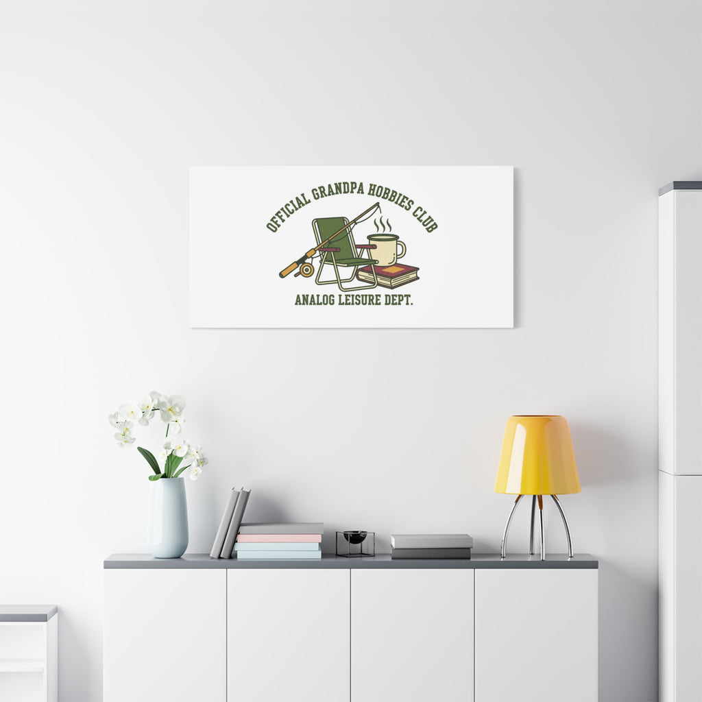 Analog Leisure Dept. Fishing Graphic Canvas | Grandpa Core, Retro Wildlife