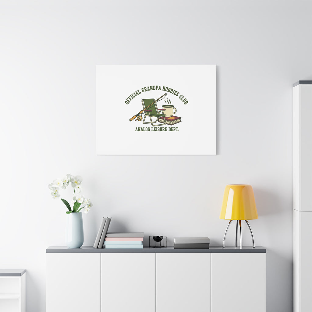 Analog Leisure Dept. Fishing Graphic Canvas | Grandpa Core, Retro Wildlife