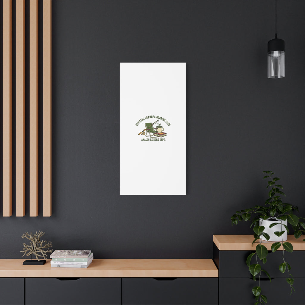 Analog Leisure Dept. Fishing Graphic Canvas | Grandpa Core, Retro Wildlife