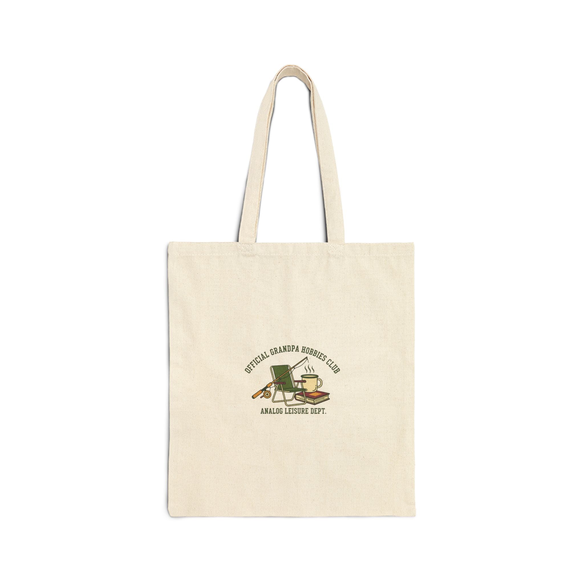 Retro Fishing Club Tote | grandpa core, vintage wildlife canvas