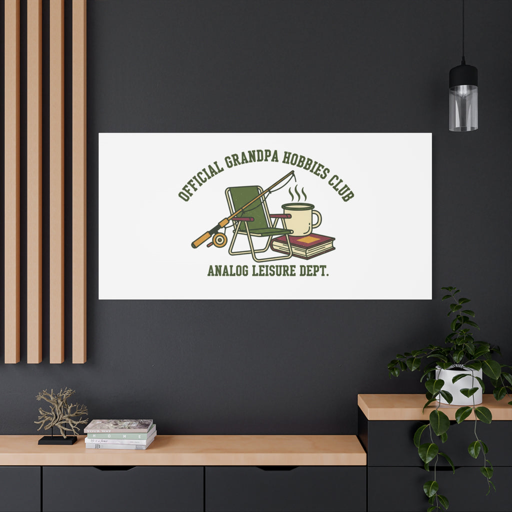 Analog Leisure Dept. Fishing Graphic Canvas | Grandpa Core, Retro Wildlife