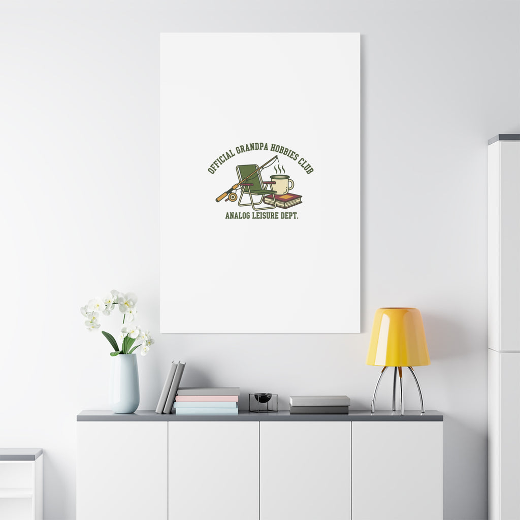 Analog Leisure Dept. Fishing Graphic Canvas | Grandpa Core, Retro Wildlife