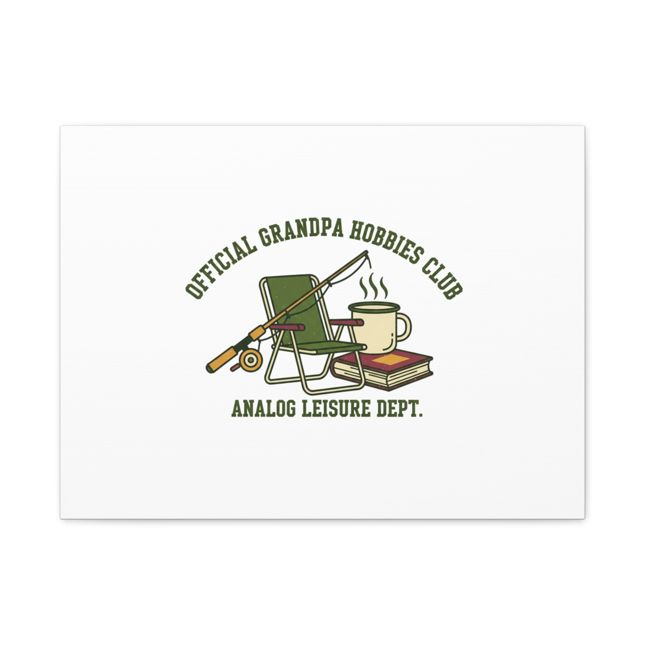 Analog Leisure Dept. Fishing Graphic Canvas | Grandpa Core, Retro Wildlife