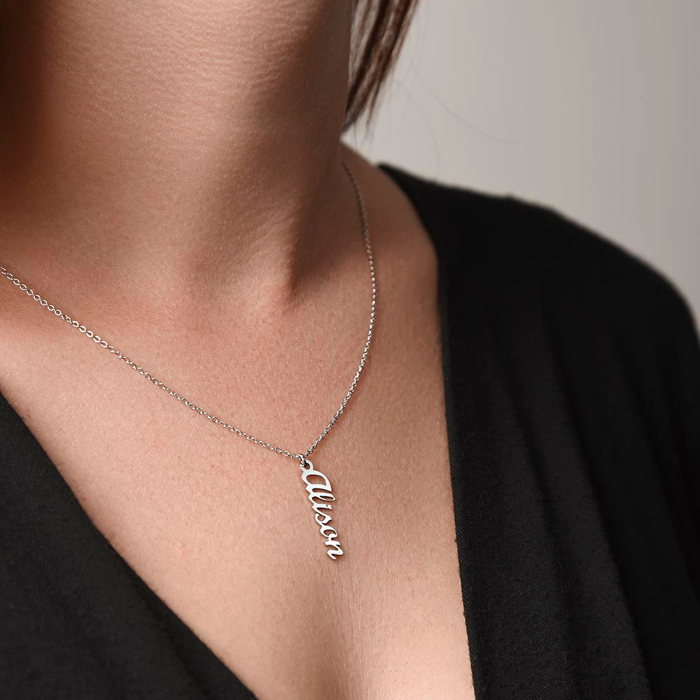 Custom multi name necklace